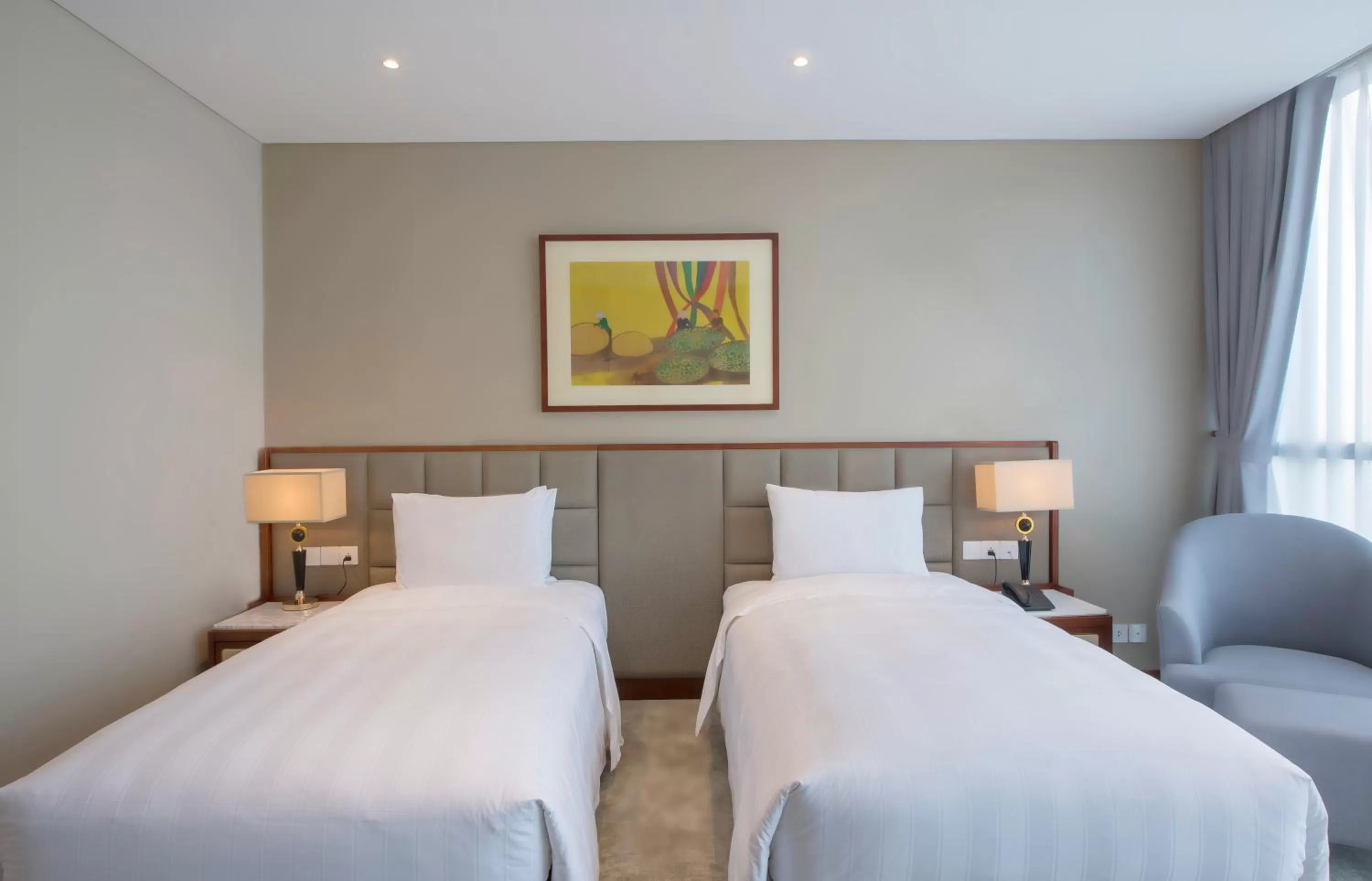 Bed in Wyndham Garden Hanoi