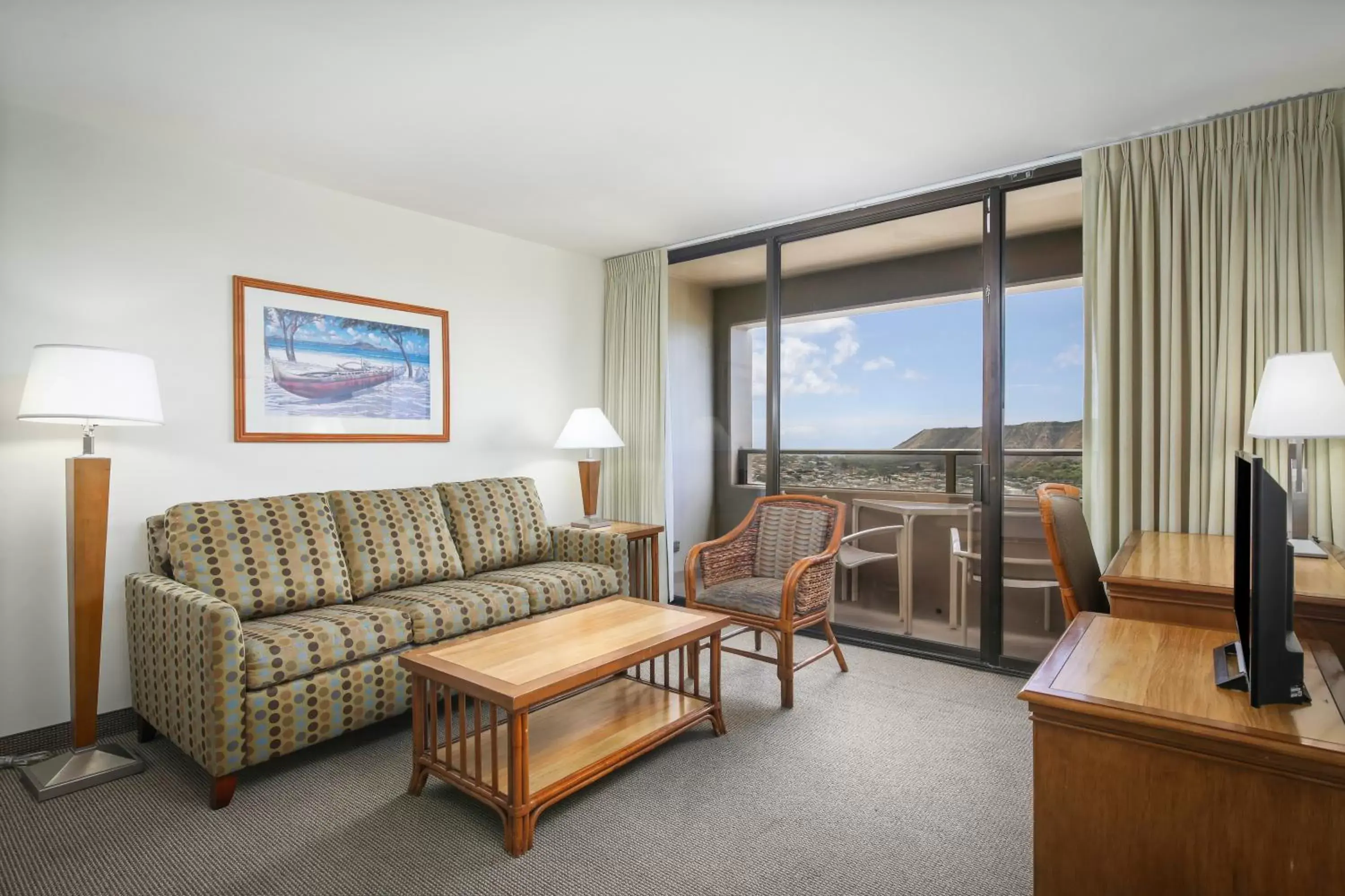 Living room, Seating Area in Aston Waikiki Sunset