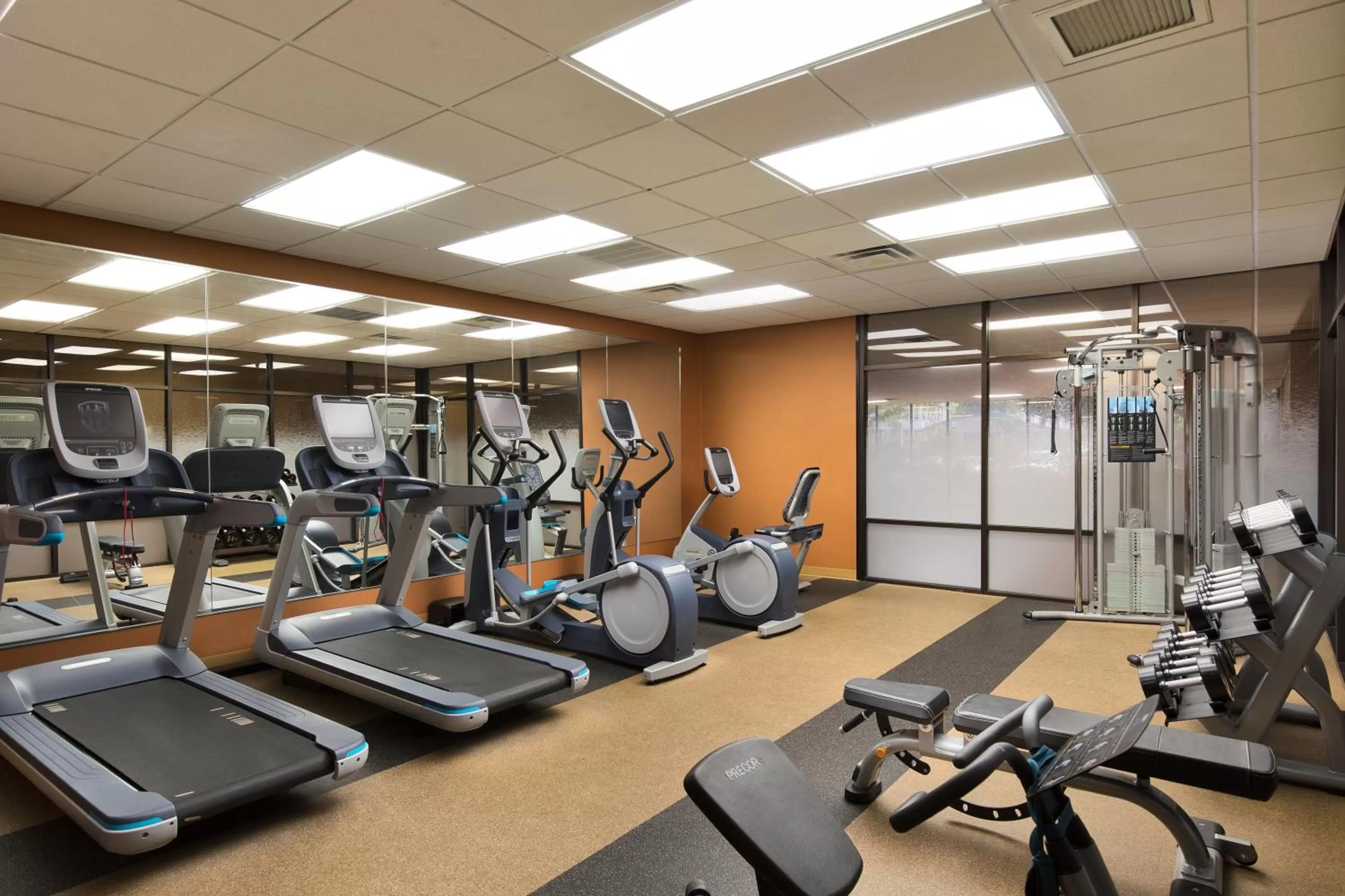 Fitness centre/facilities in University Plaza Hotel