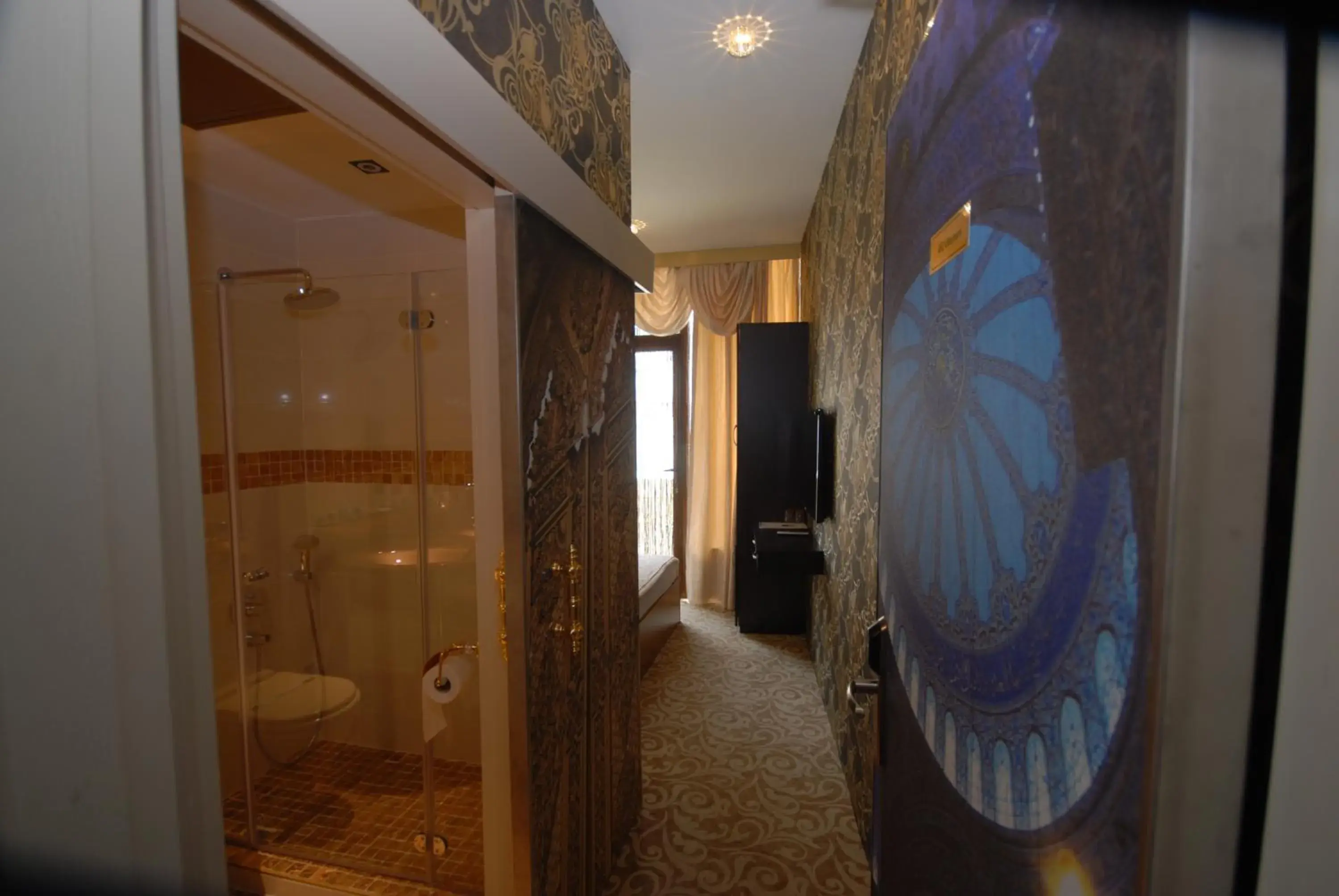 Decorative detail, Bathroom in Galata Palace Hotel