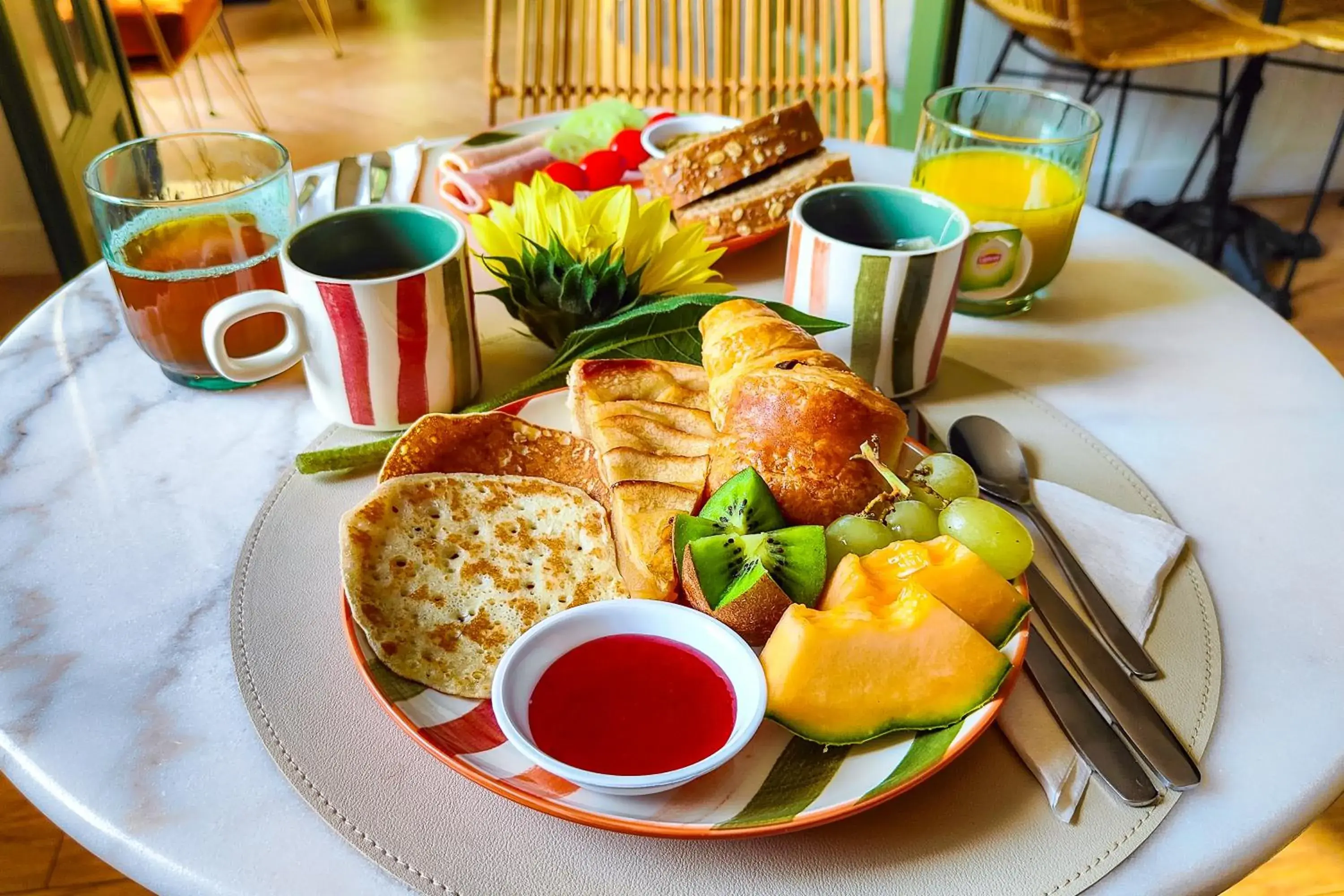 Buffet breakfast, Breakfast in Aparthotel AMMI Nice Massena - ex Ajoupa