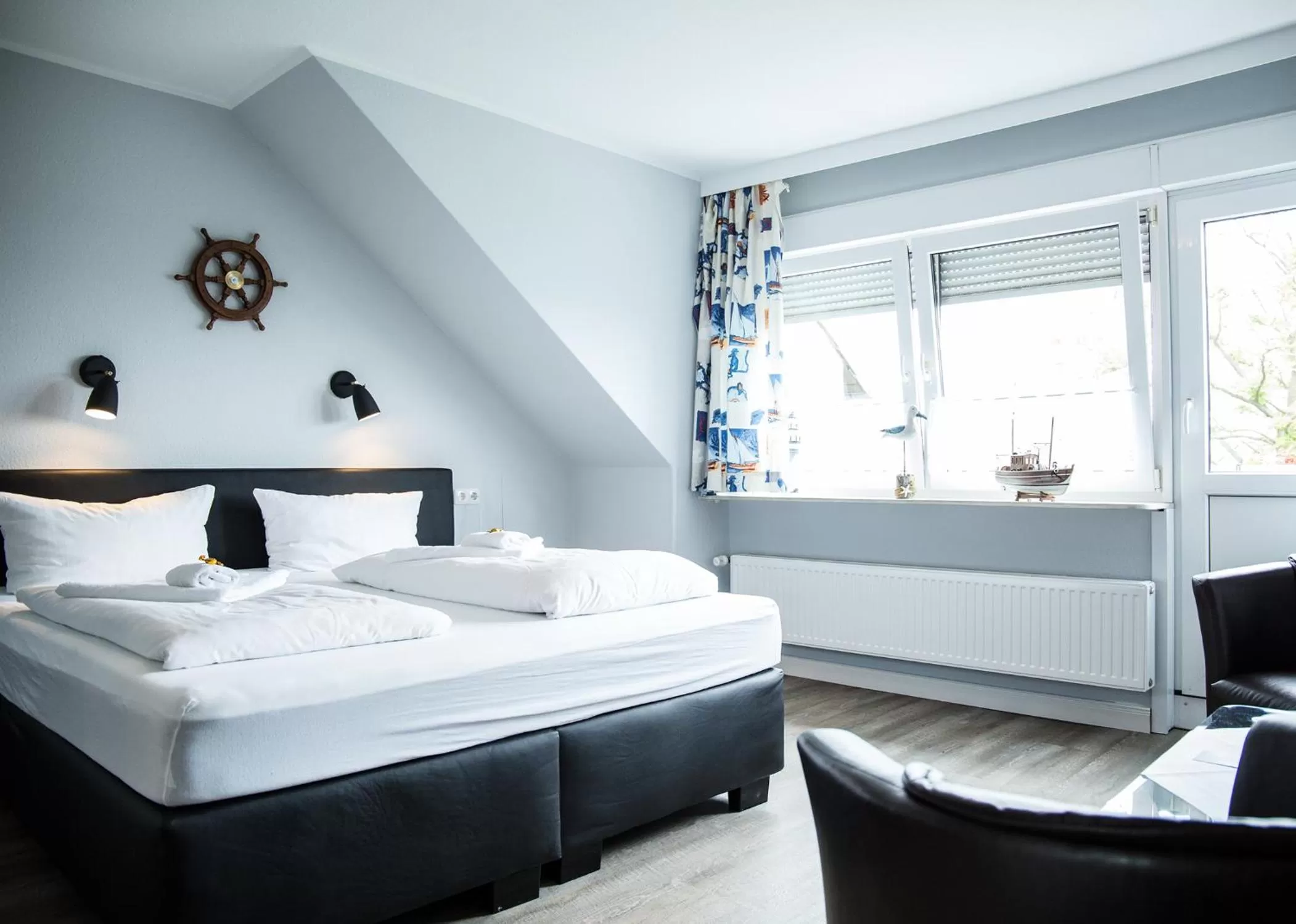 Bed in Hotel Tum Stüürmann