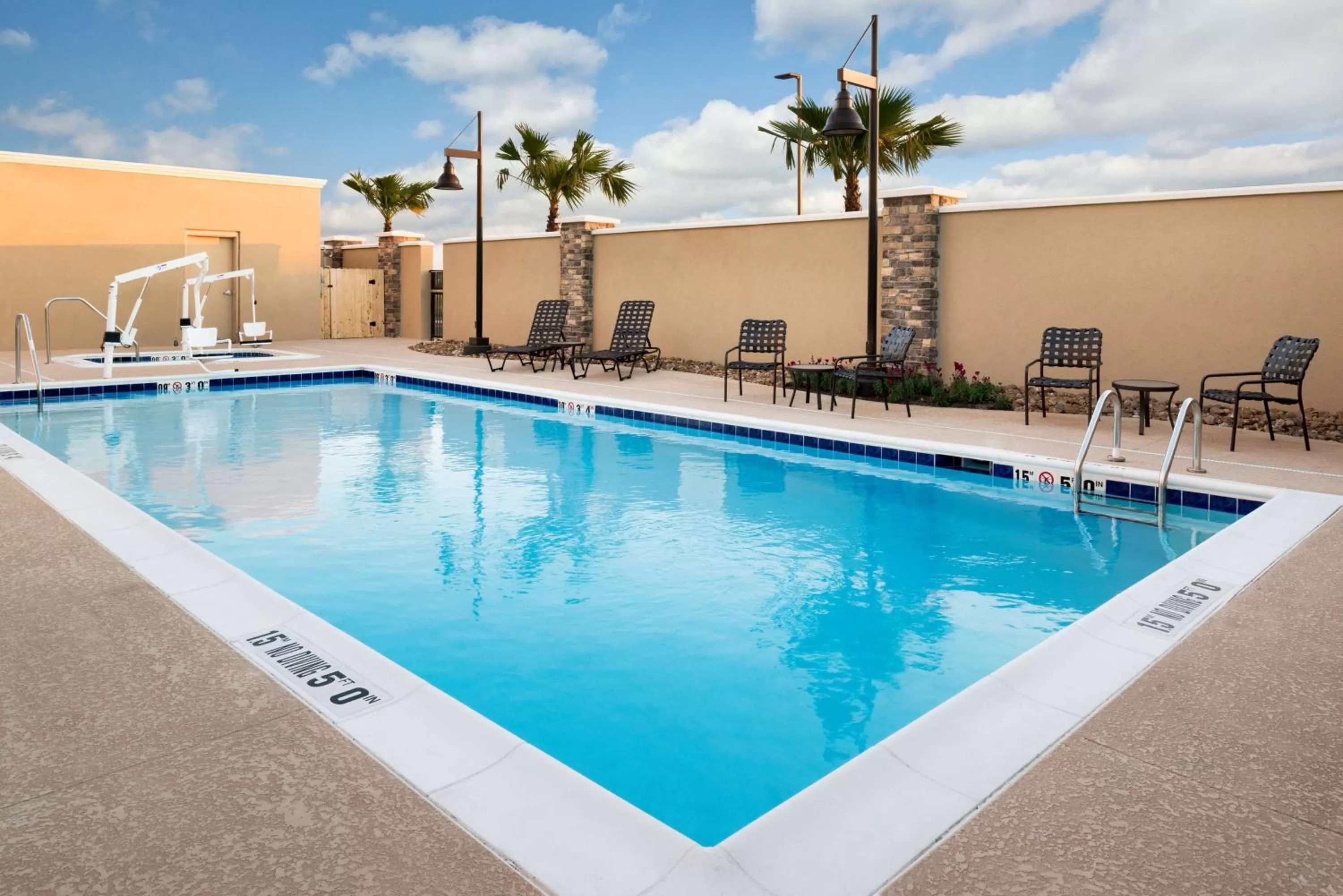 Pool view in Hampton Inn & Suites Corpus Christi, TX