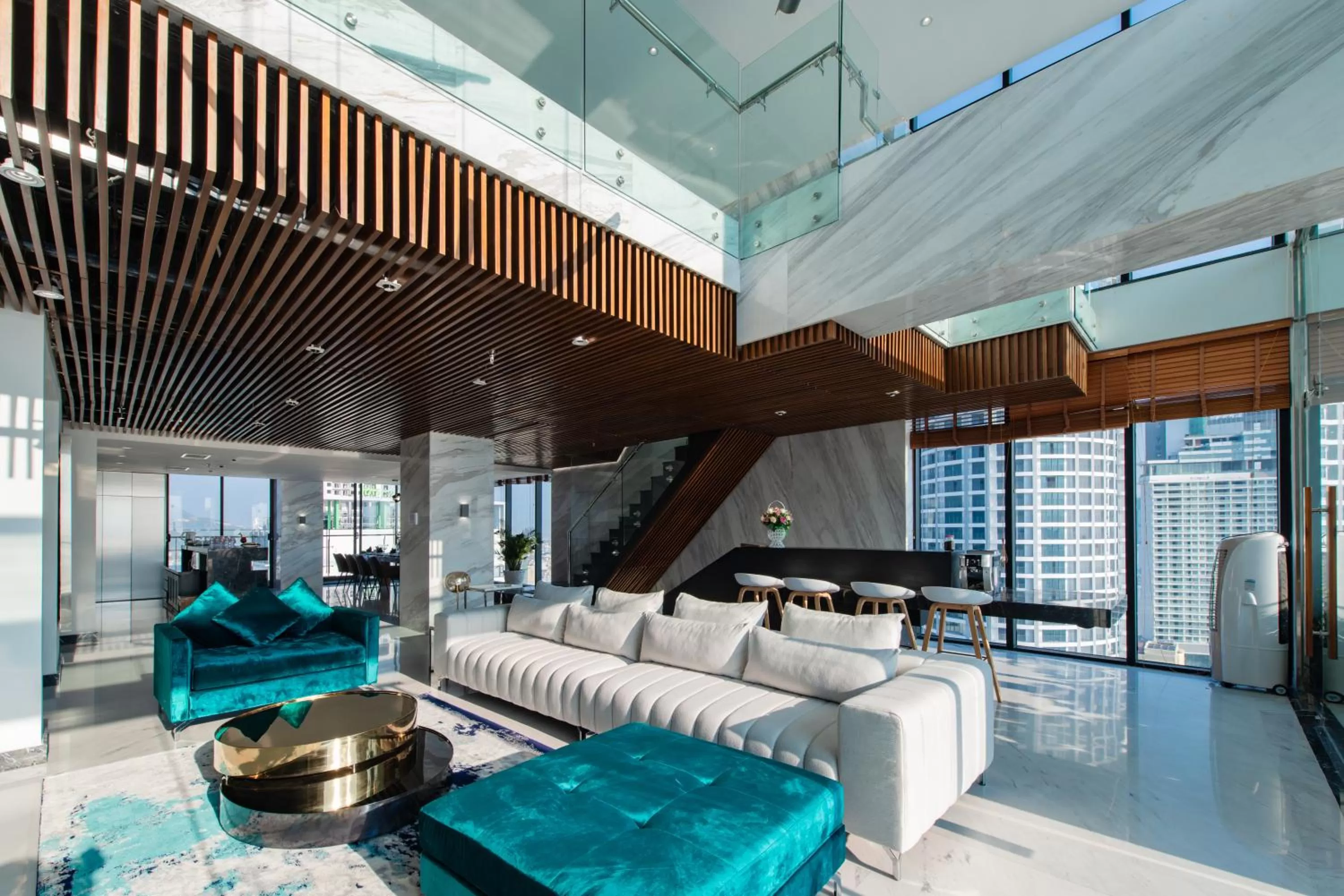 Living room in Maple Hotel & Apartment