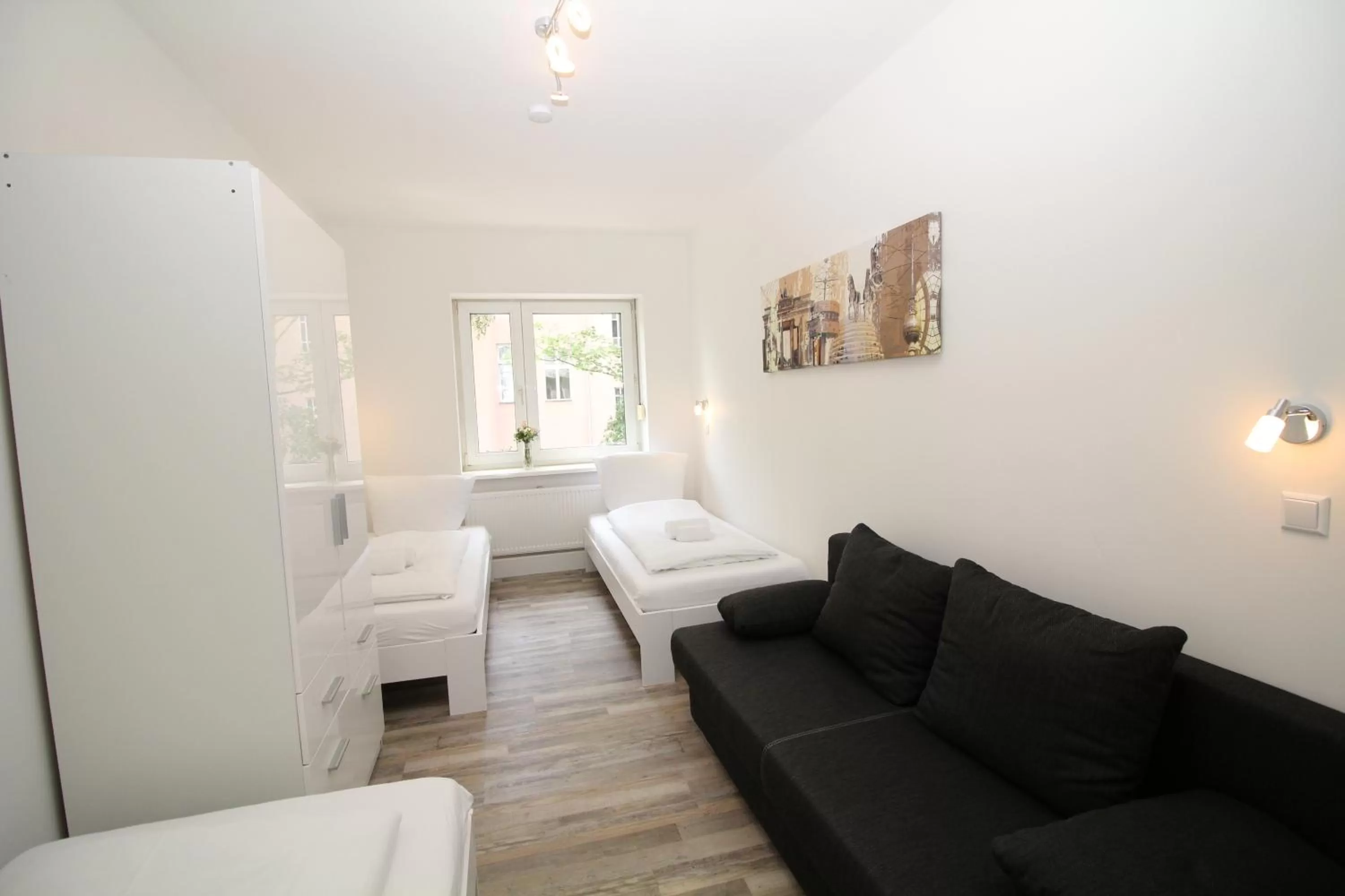 Bedroom, Bed in Apartments Tempelhof