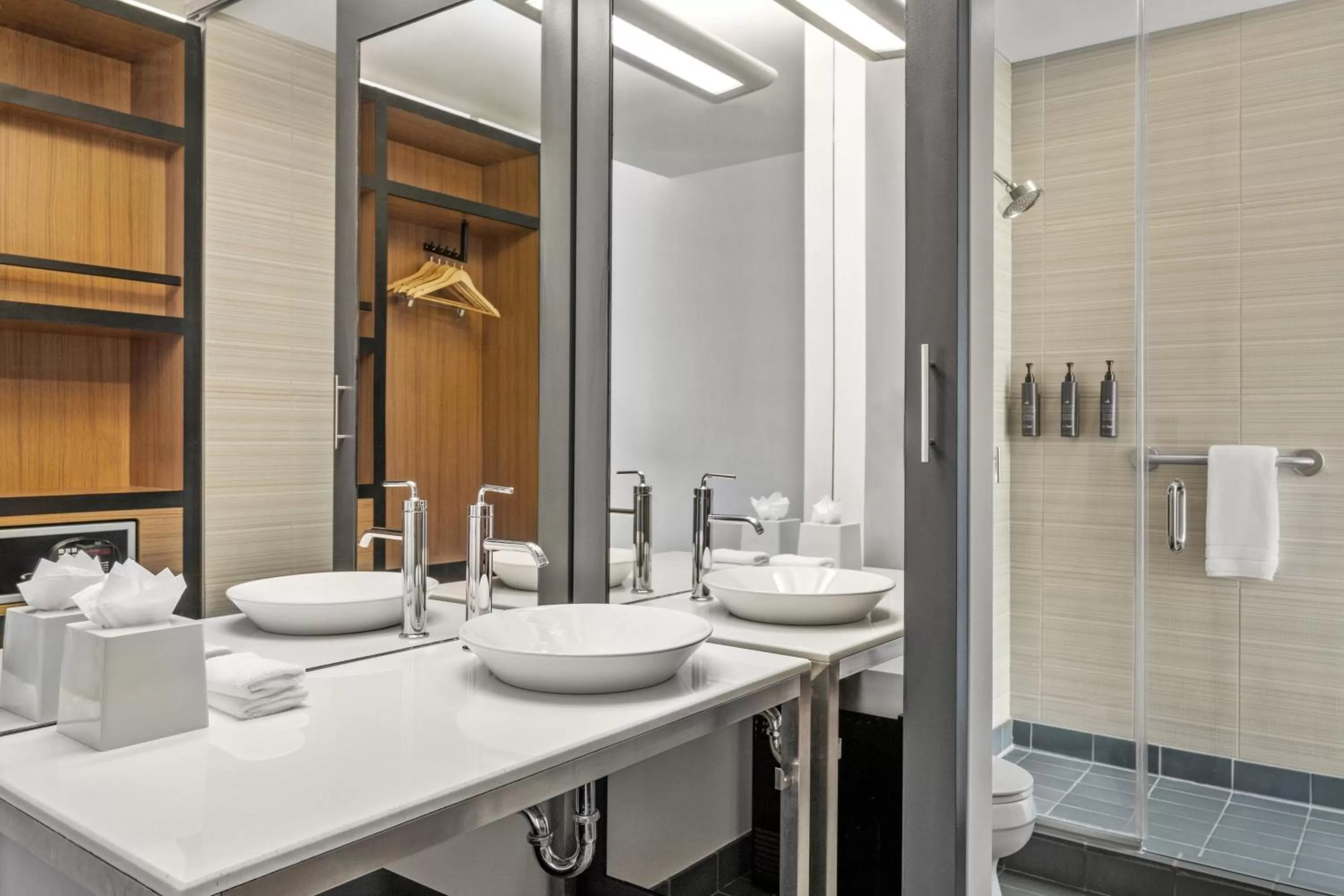 Bathroom in Aloft Chicago O'Hare
