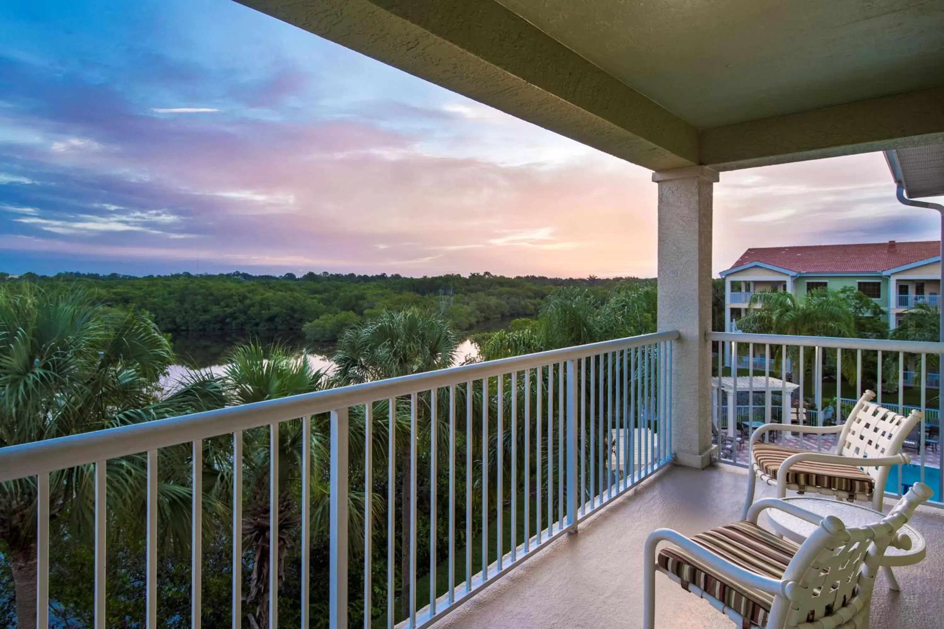 View (from property/room), Balcony/Terrace in DoubleTree Suites by Hilton Naples