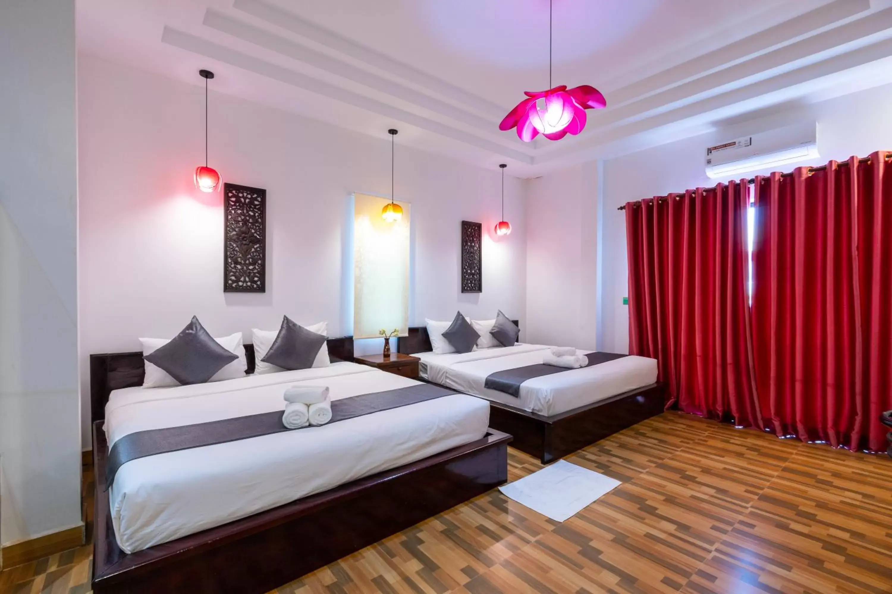 Deluxe Queen Room with Two Queen Beds - single occupancy in Nina Angkor Residence Deluxe Queen Room with Two Queen Beds - single occupancy in Nina Angkor Residence