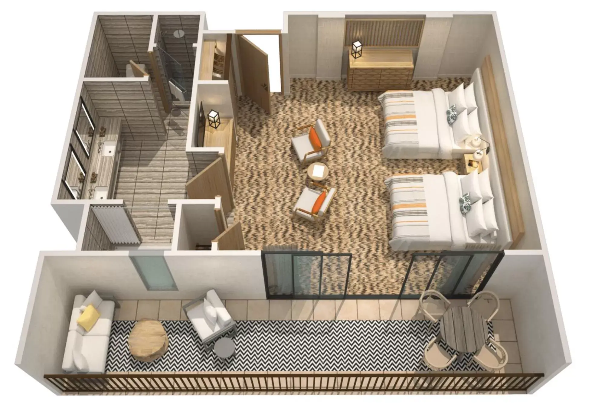 Floor Plan in Mauna Lani, Auberge Resorts Collection