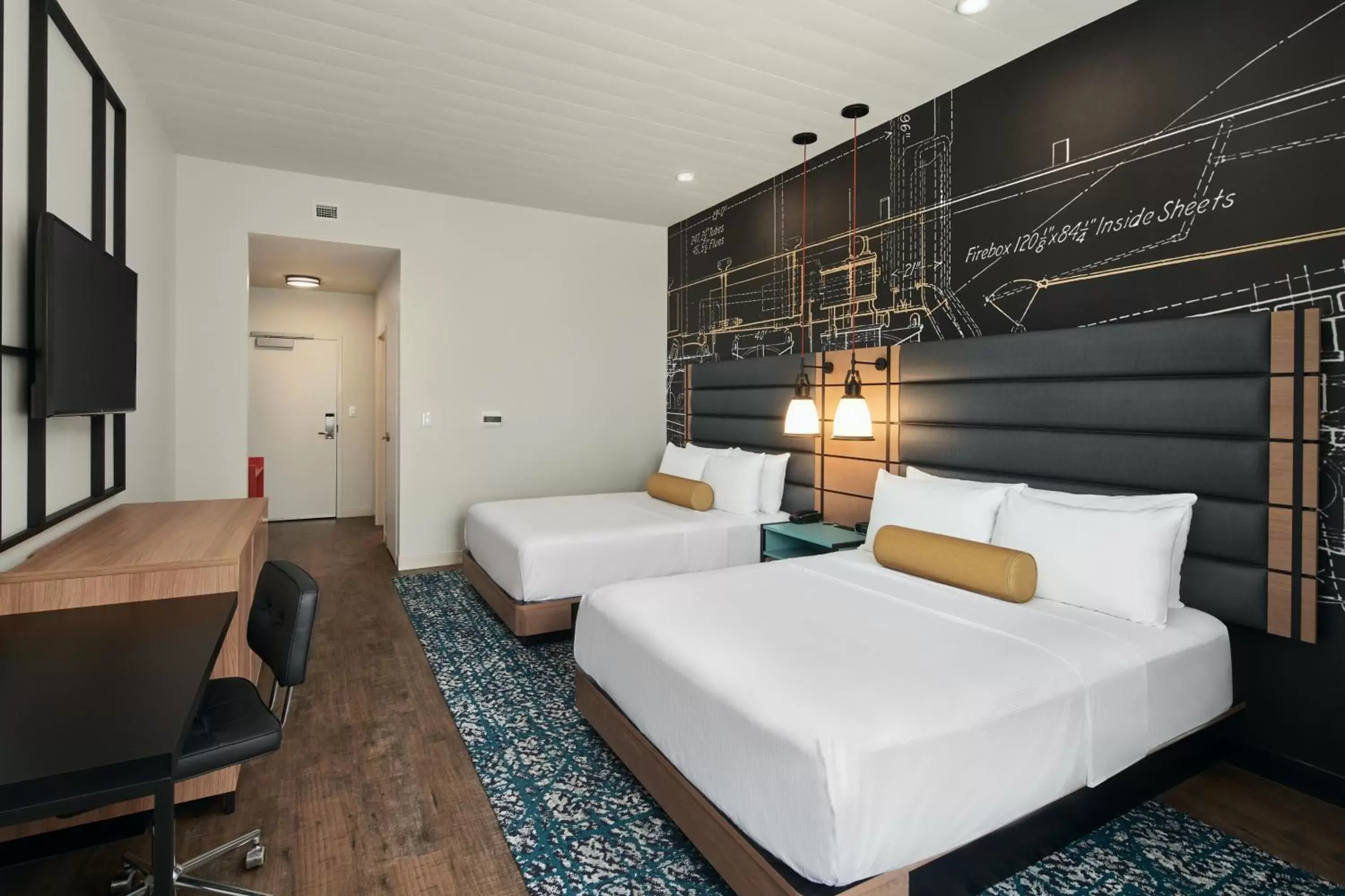 Communal lounge/ TV room, Bed in Hotel Indigo Tallahassee - Collegetown, an IHG Hotel