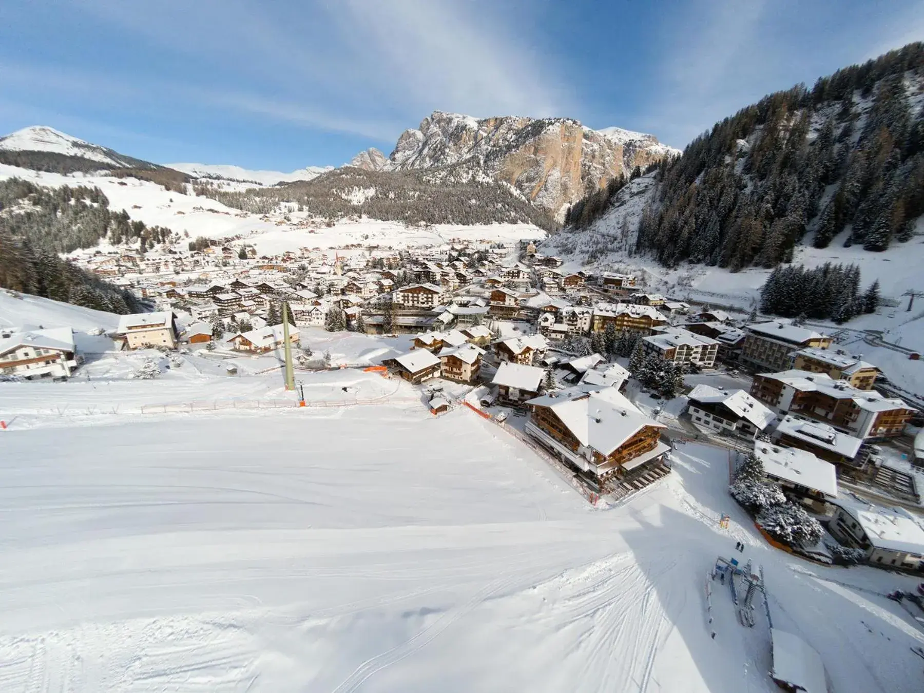 Bird's eye view, Winter in Hotel Freina