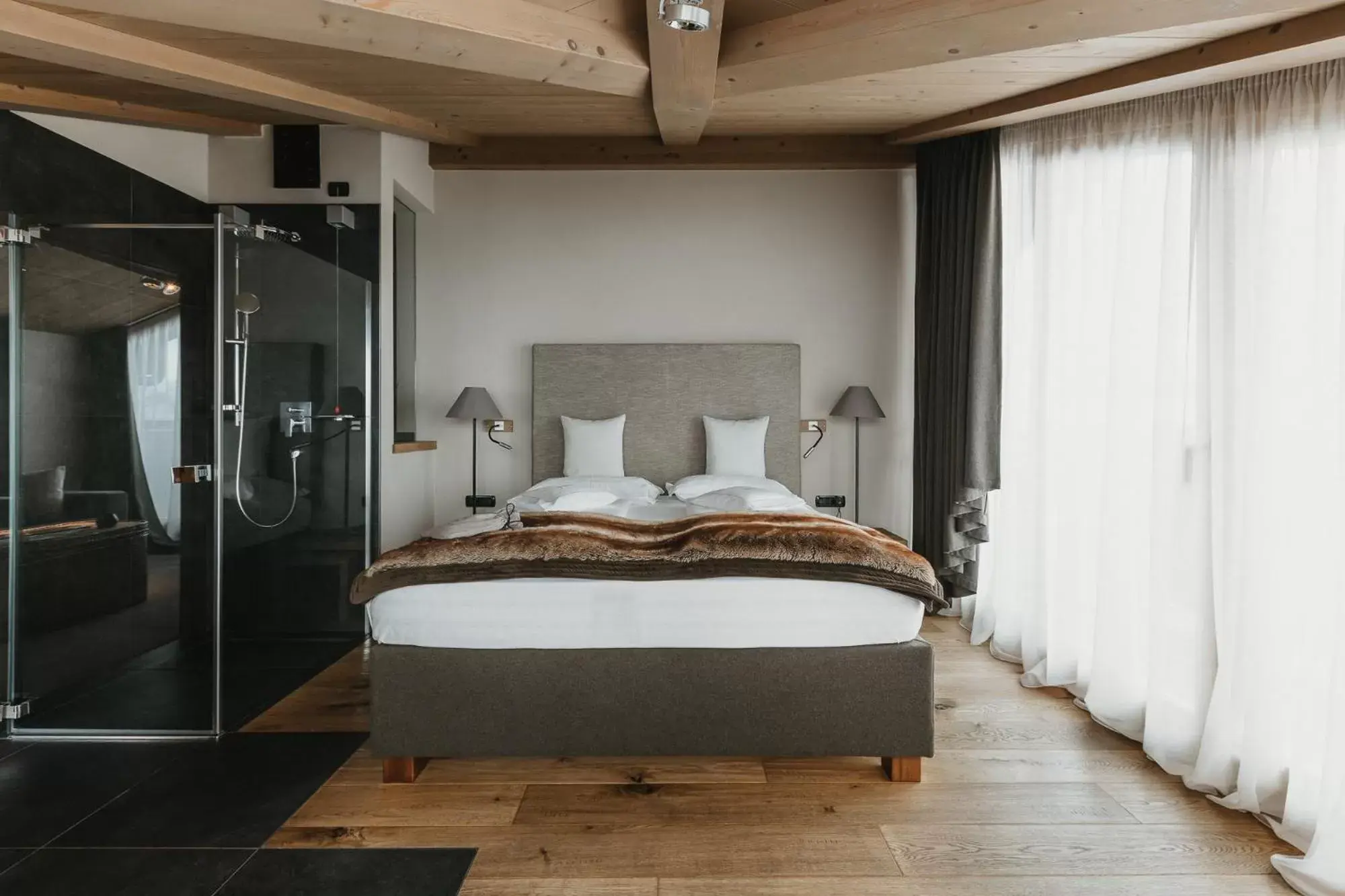 Bed in Eco & Wellness Boutique Hotel Sonne