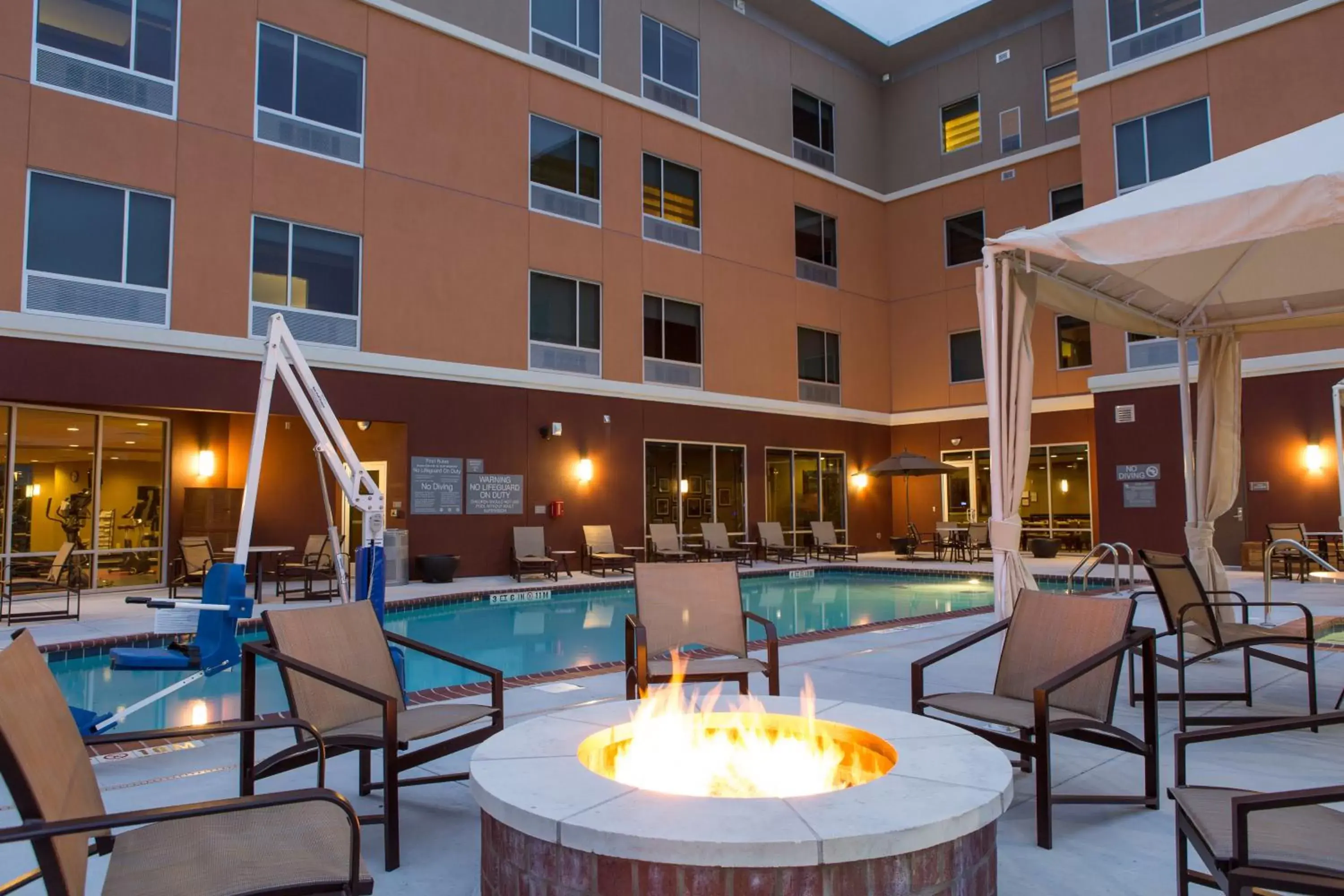 Patio, Swimming Pool in Cambria Hotel Plano - Frisco