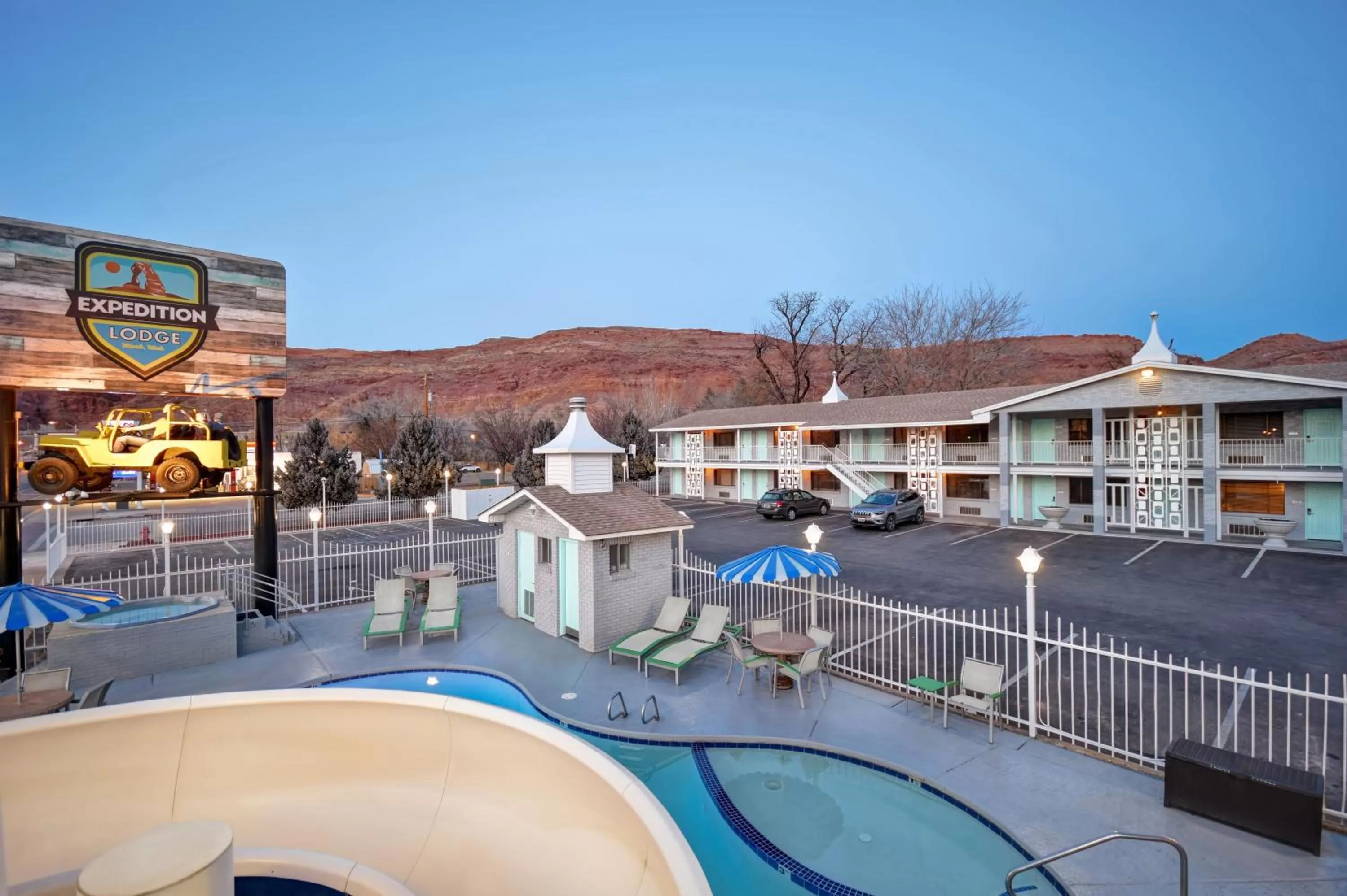 Hot Tub in Expedition Lodge Moab Arches National Park