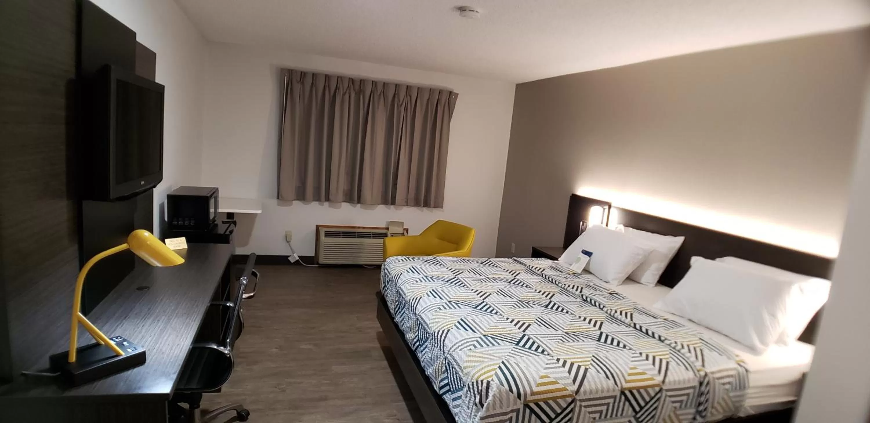 Bed in Motel 6-Kewanee, IL