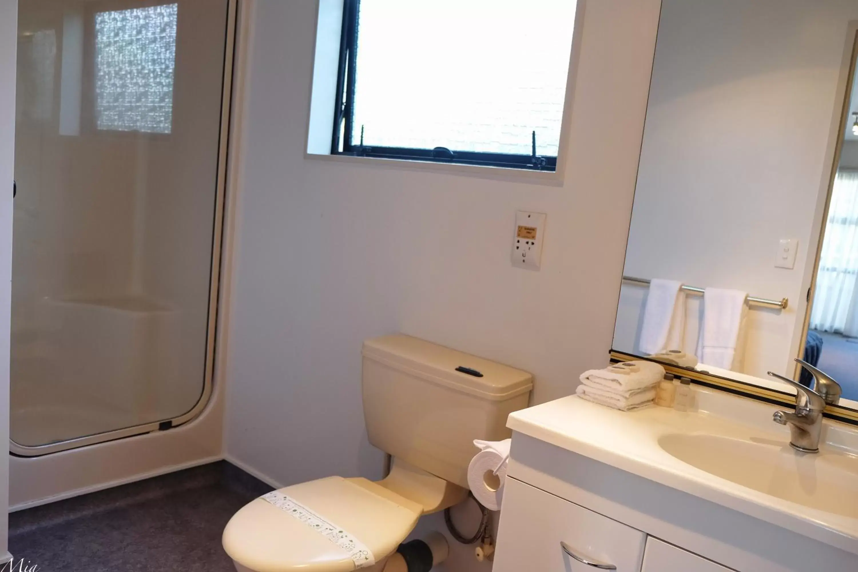 Shower, Bathroom in Marksman Motor Inn