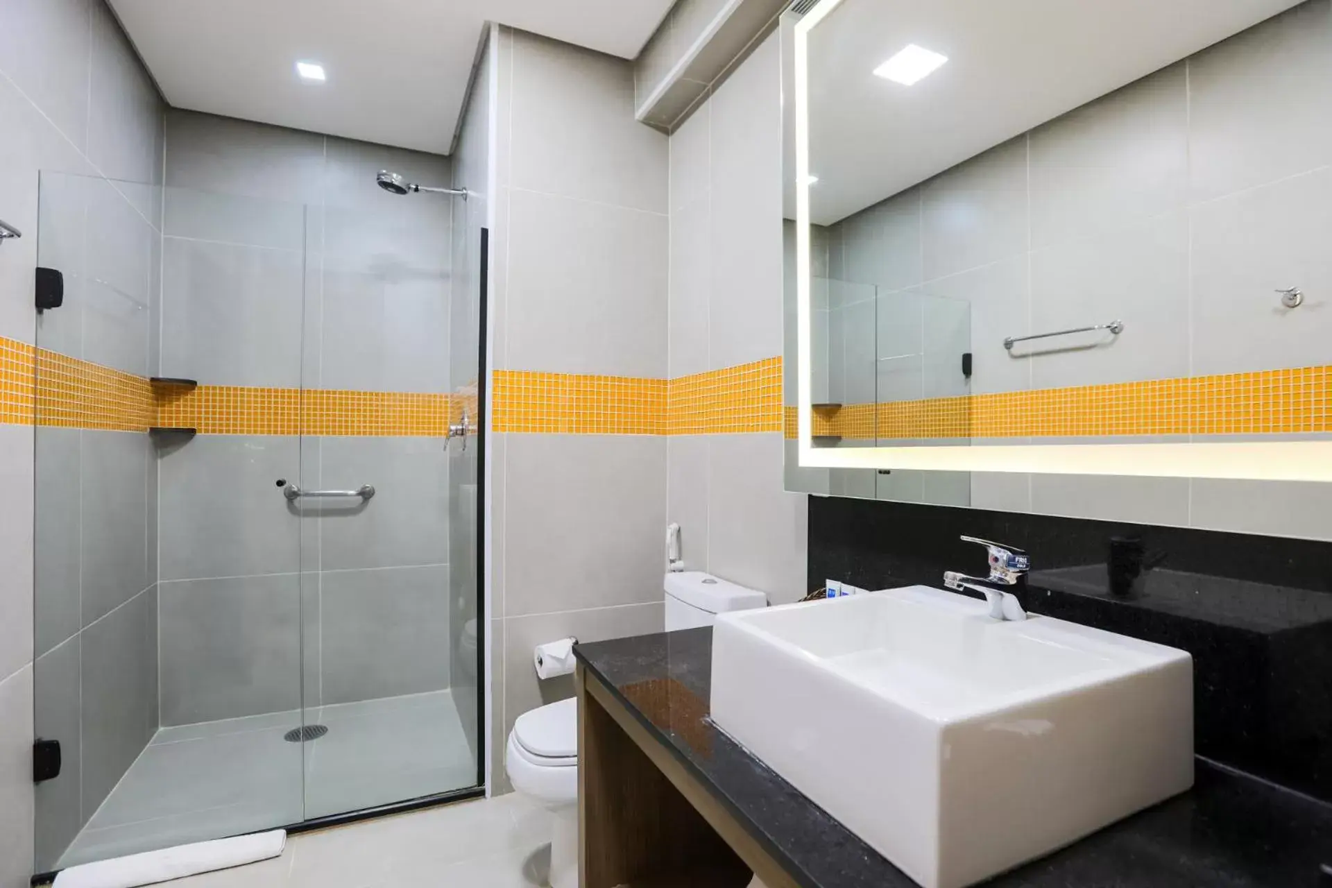 Shower, Bathroom in TRYP By Wyndham Ribeirão Preto