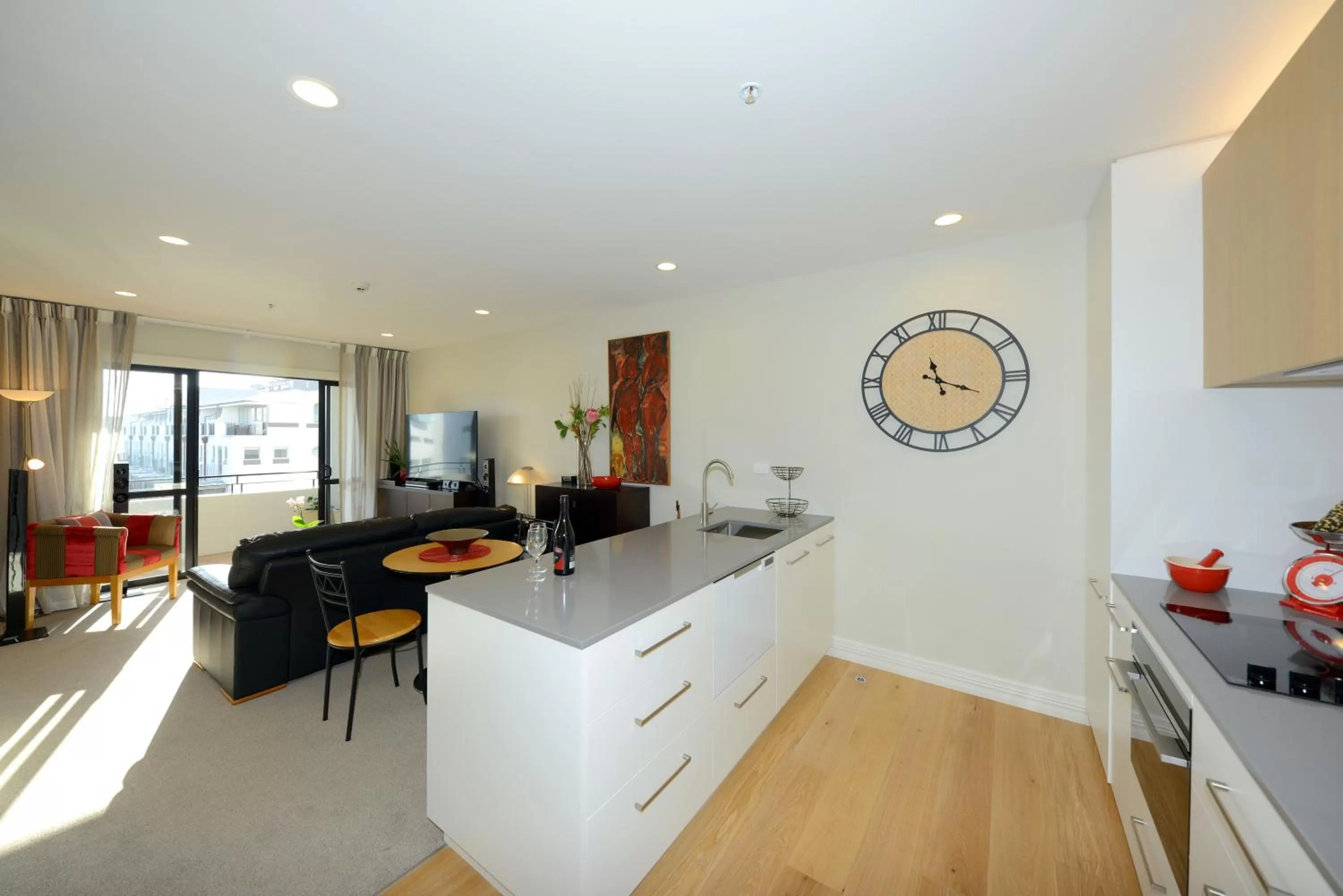Kitchen or kitchenette in West Fitzroy Apartments