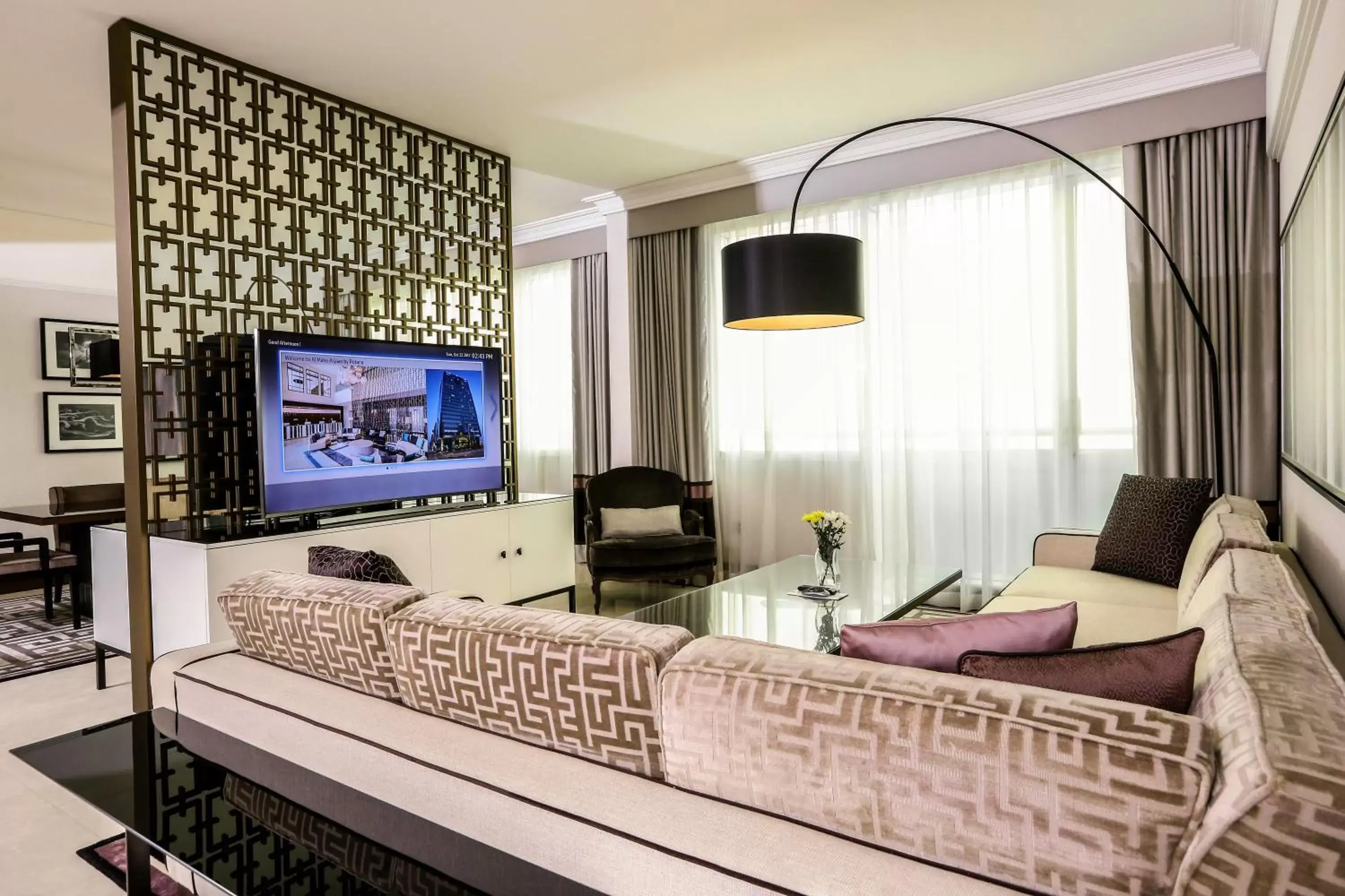 Living room, TV/Entertainment Center in Al Maha Arjaan by Rotana