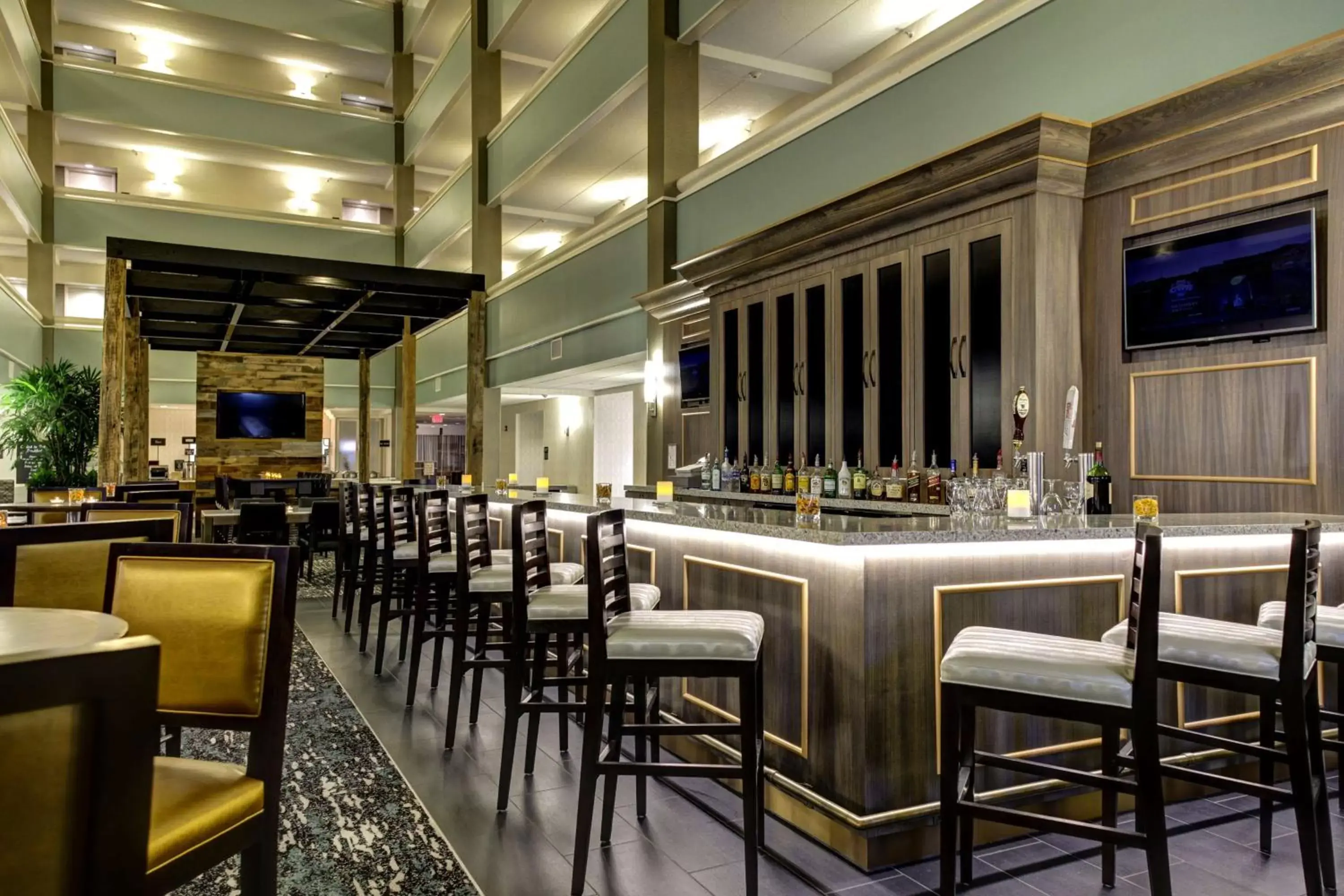 Lounge or bar, Restaurant/Places to Eat in Embassy Suites Williamsburg