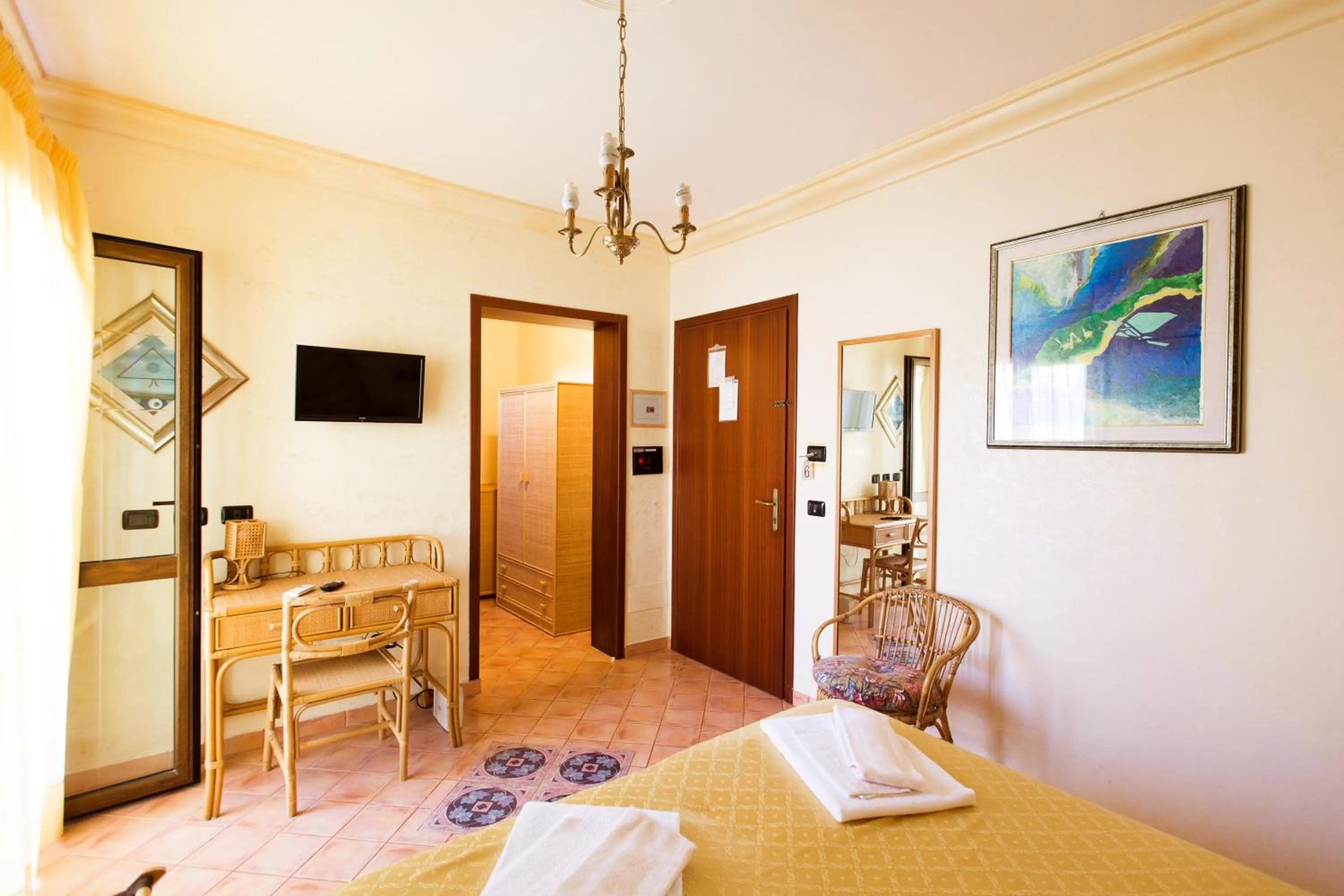 Bed in Triscinamare Hotel Residence