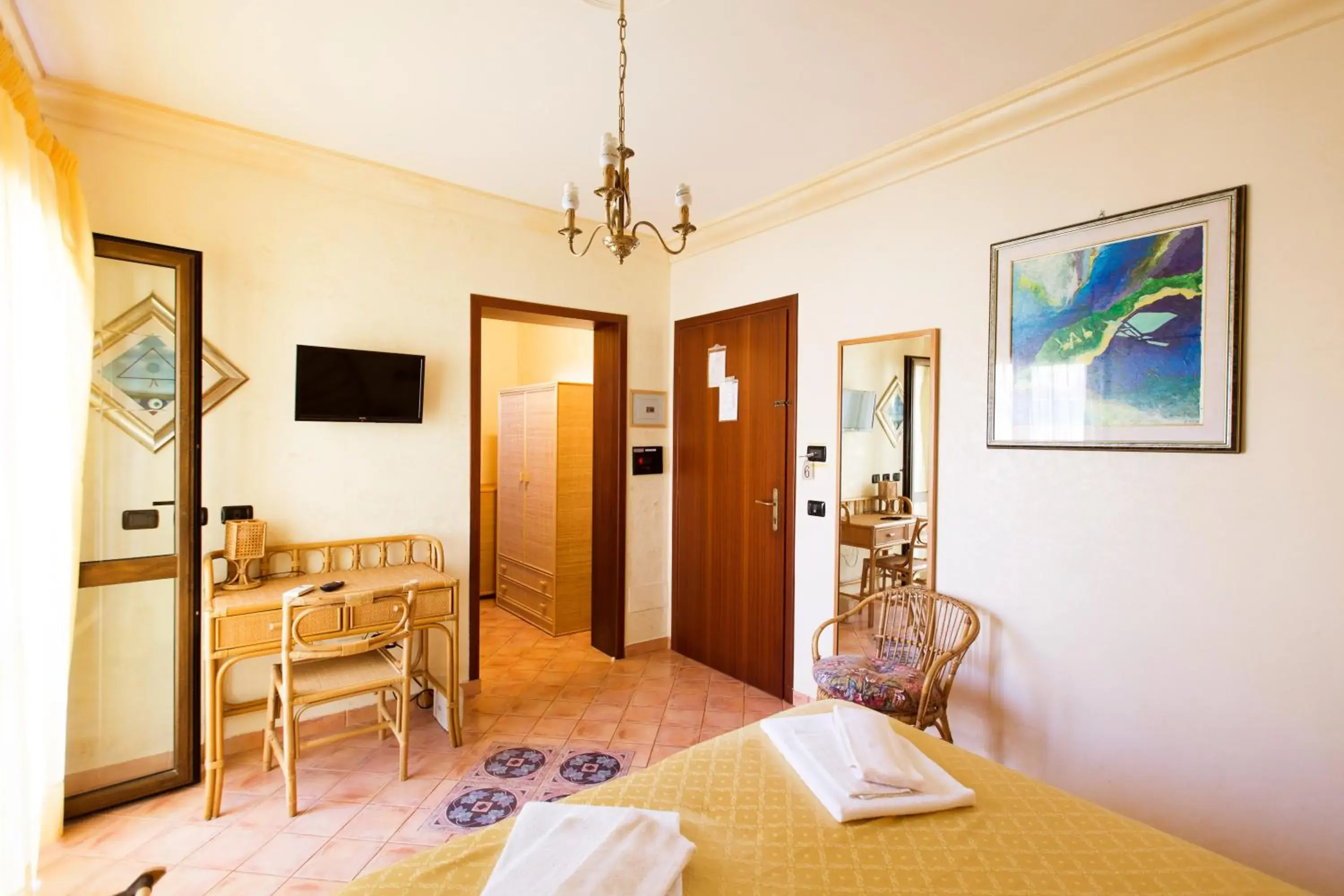 Bed in Triscinamare Hotel Residence Bed in Triscinamare Hotel Residence