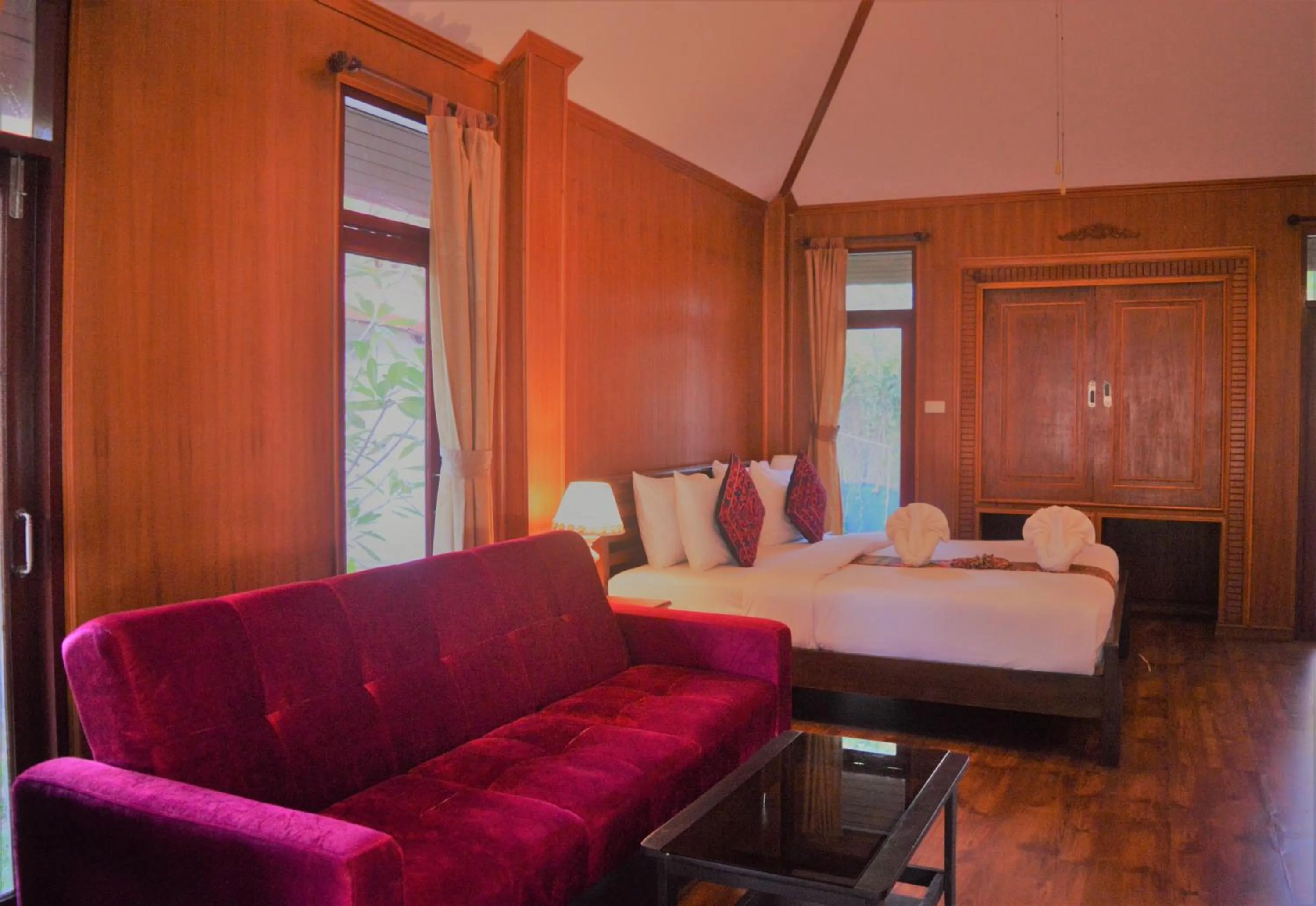 Property building, Bed in Sayang Beach Resort Koh Lanta