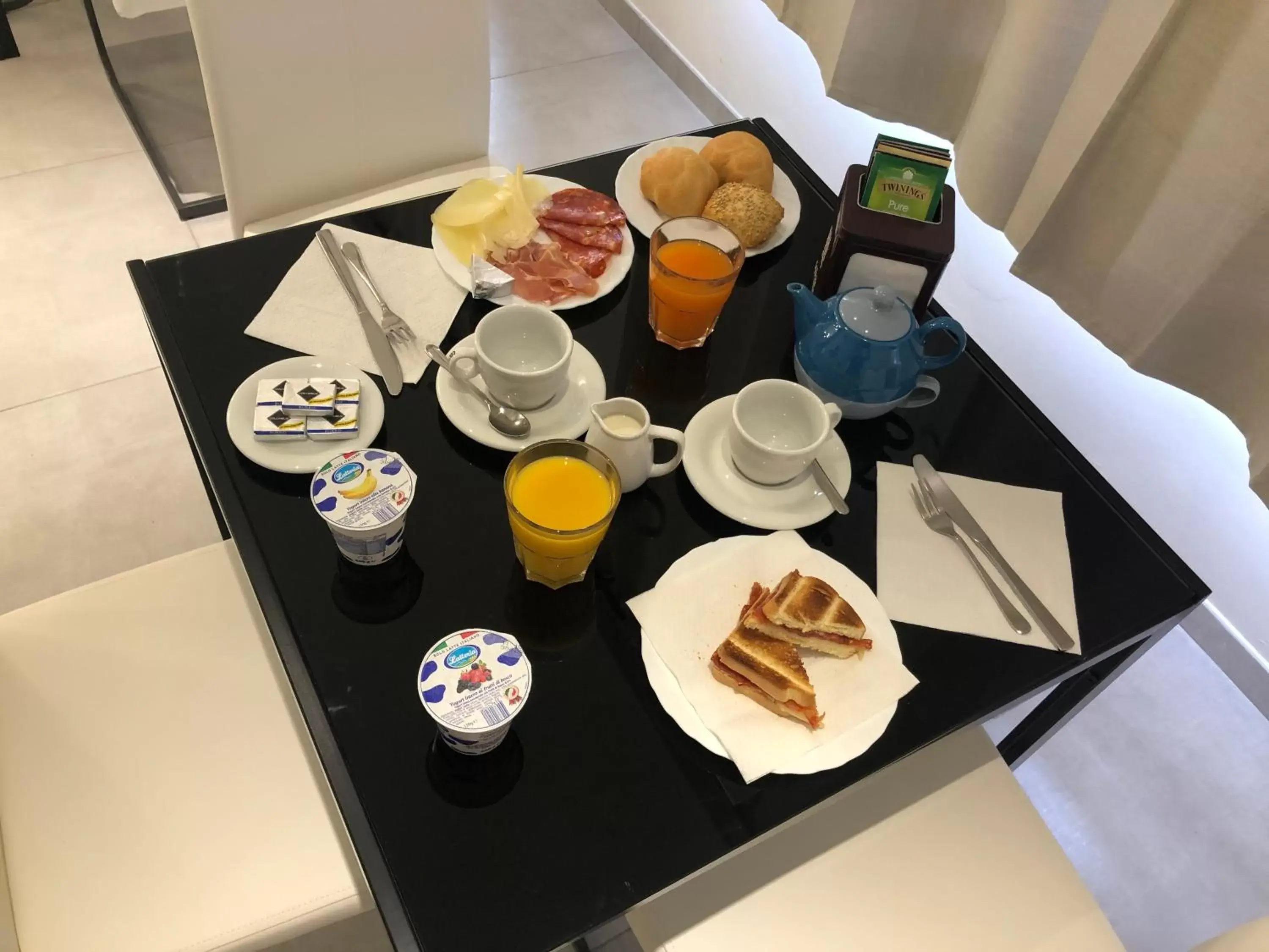 Italian breakfast in Hotel Frejus