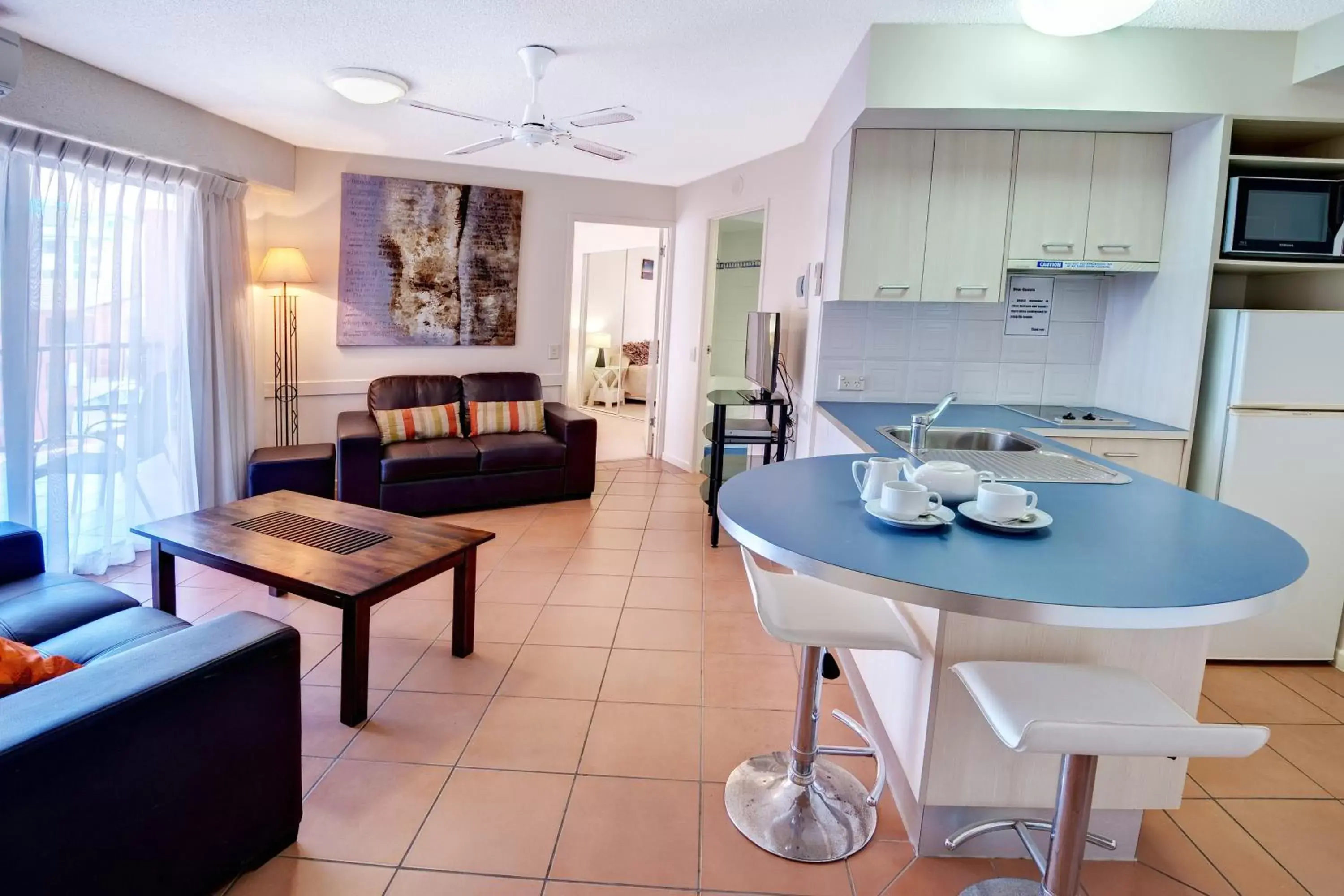 Living room, Dining Area in Nautilus Resort Mooloolaba