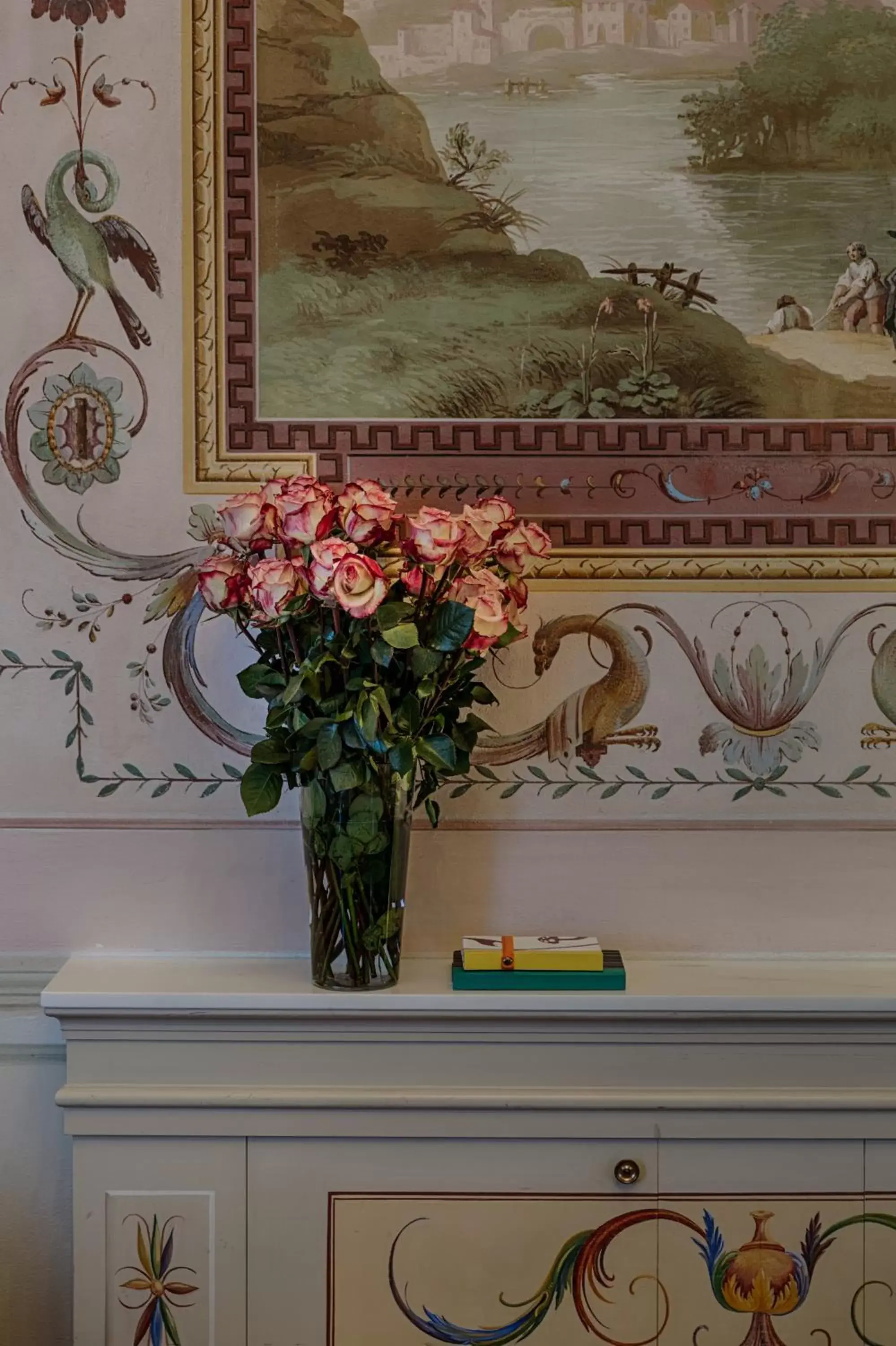 Decorative detail in Villa Olmi Firenze