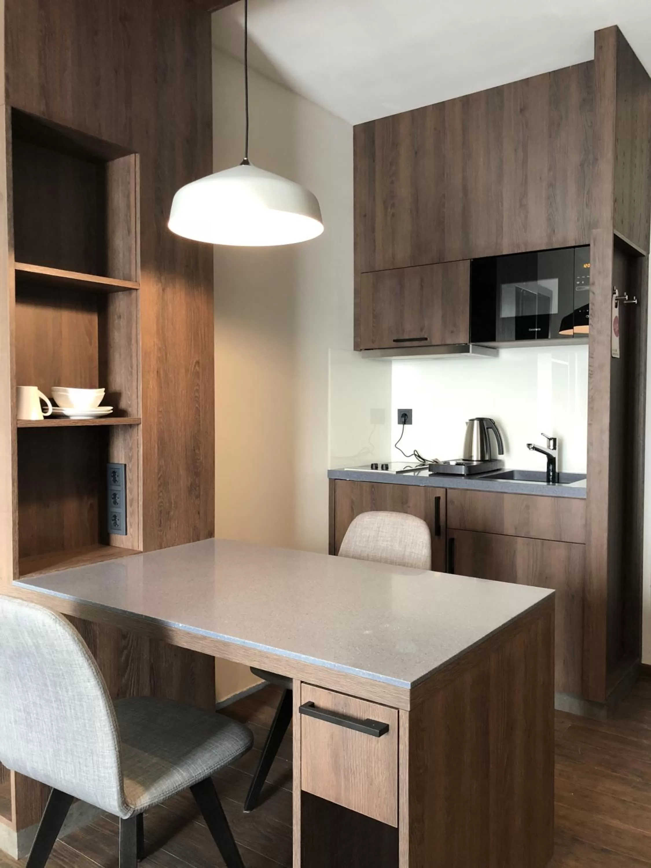 Kitchen or kitchenette in Hotel Smartino