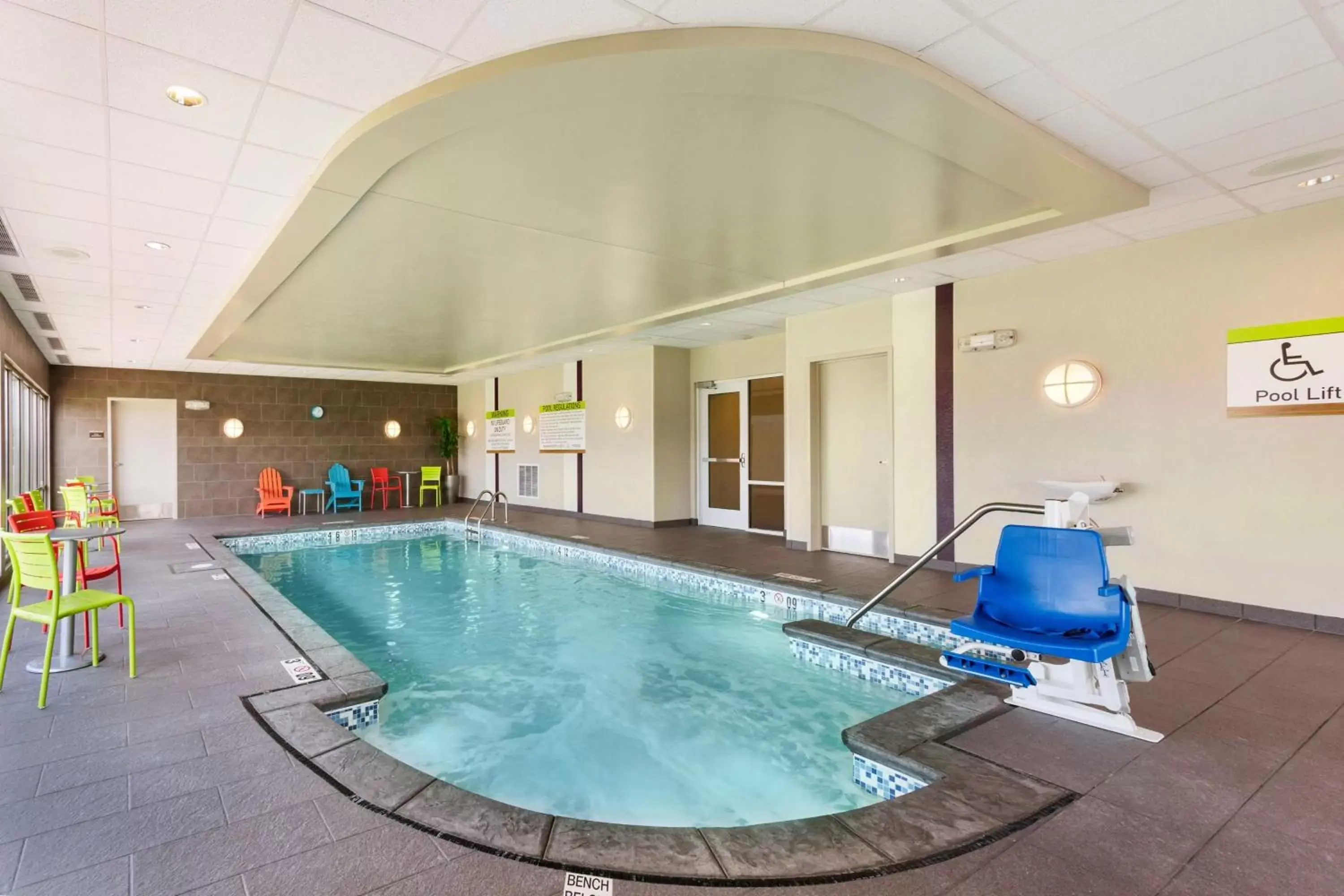 Pool view, Swimming Pool in Home2 Suites by Hilton Fargo