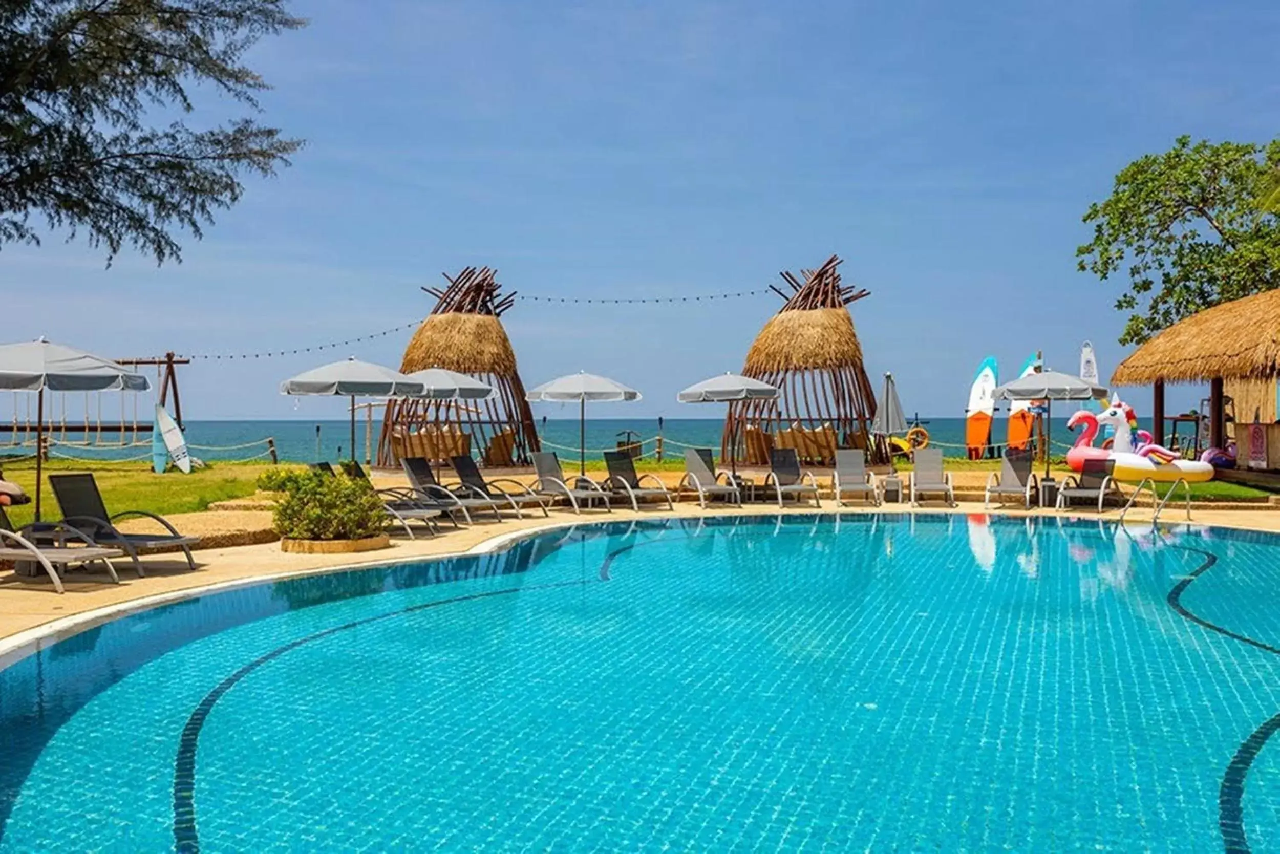 Natural landscape, Swimming Pool in Khaolak Emerald Surf Beach Resort and Spa - SHA Extra Plus