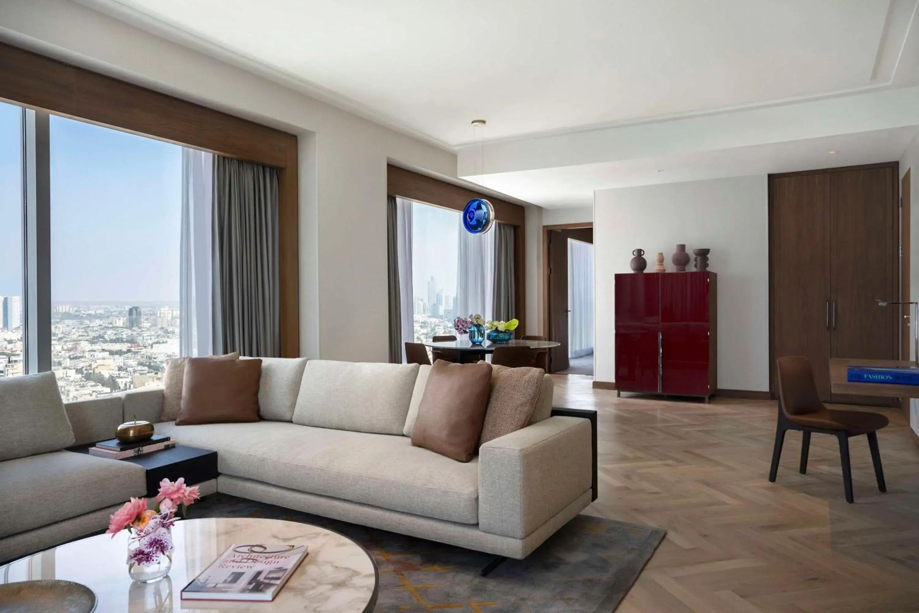 Living room, Seating Area in The David Kempinski Tel Aviv