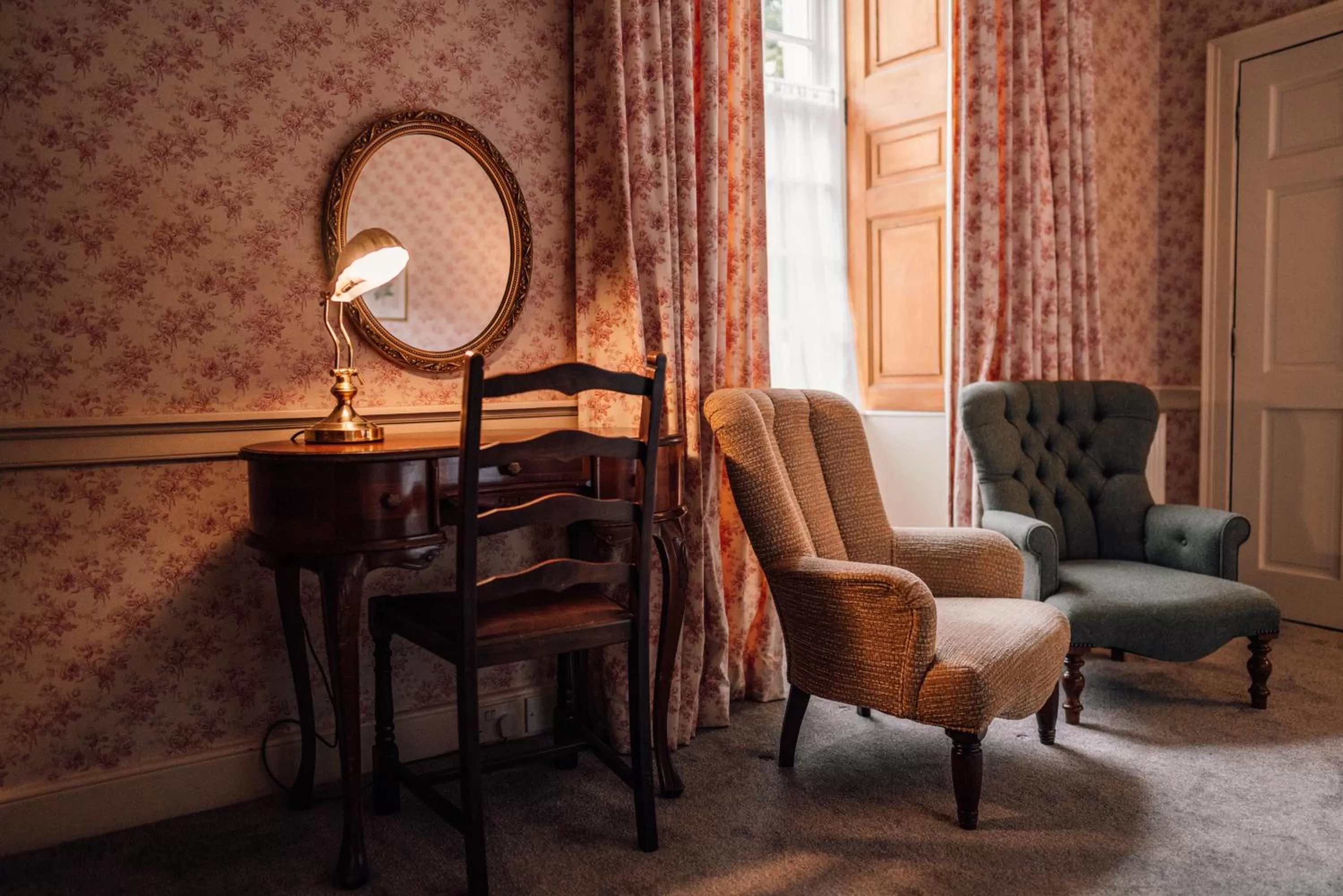 Seating area in Forss House