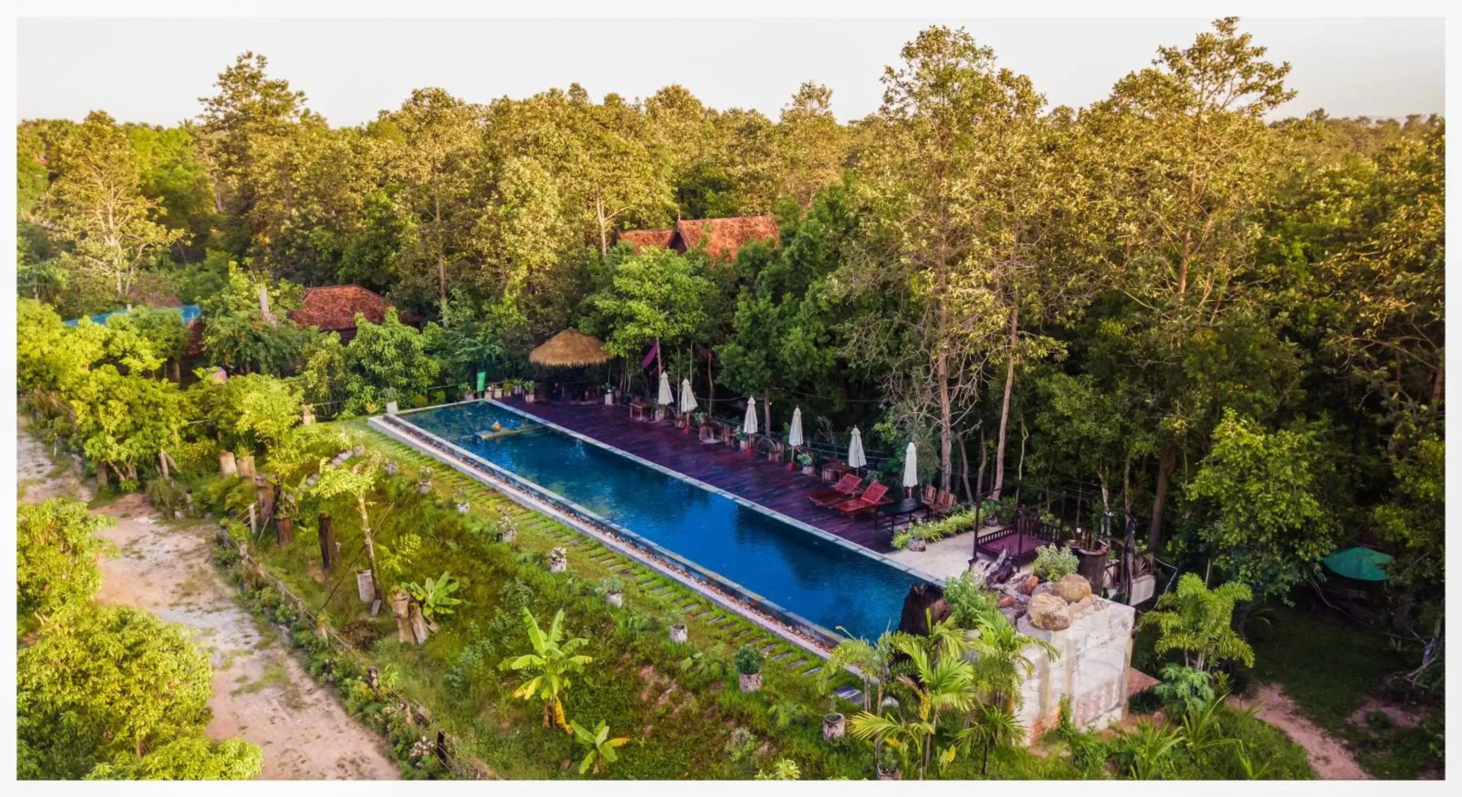 Natural landscape, Pool View in Bong Thom Forest Lodge