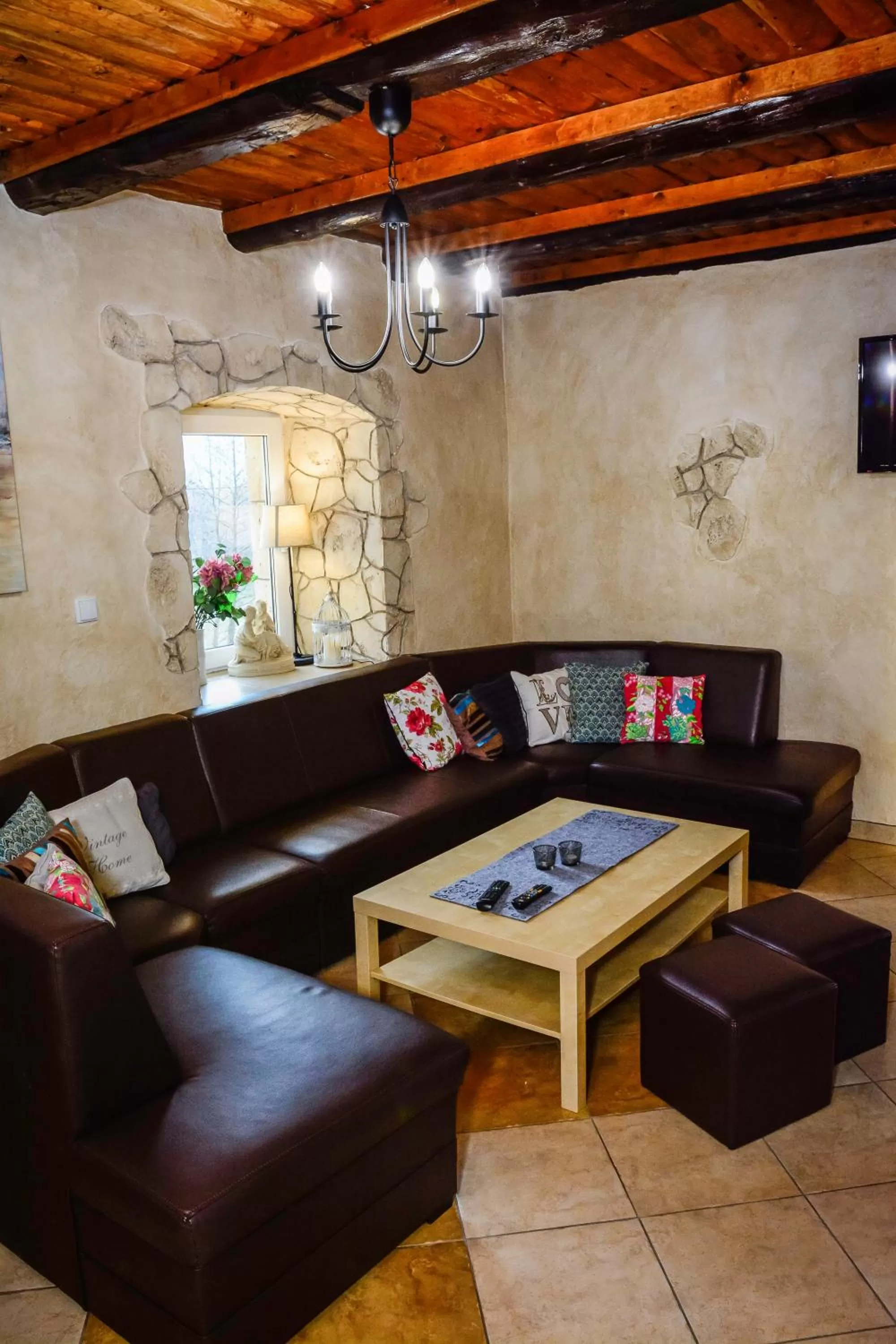 Seating area in Dom na Klonowym Wzgórzu