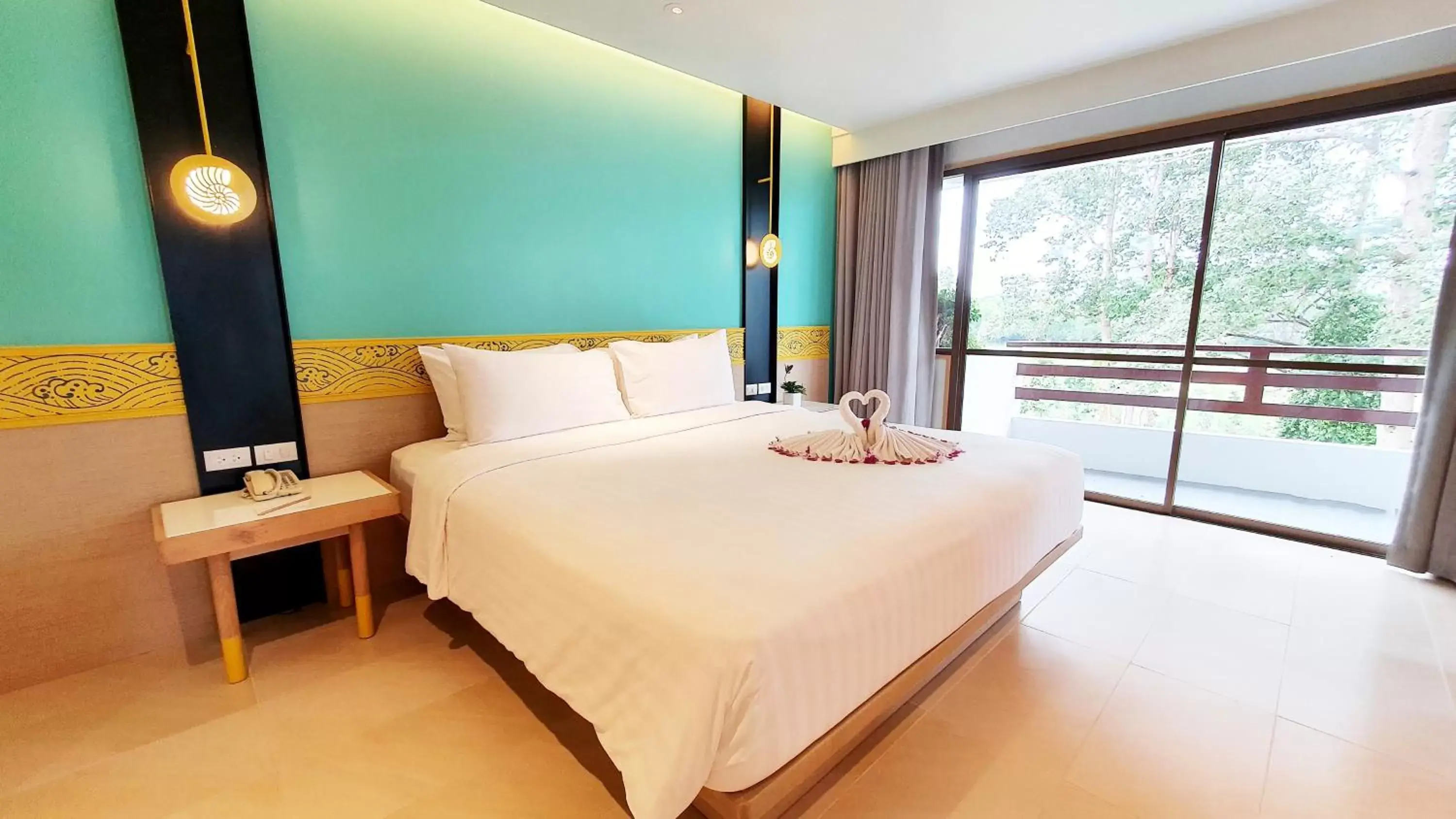 Bed in Novotel Rayong Rim Pae Resort