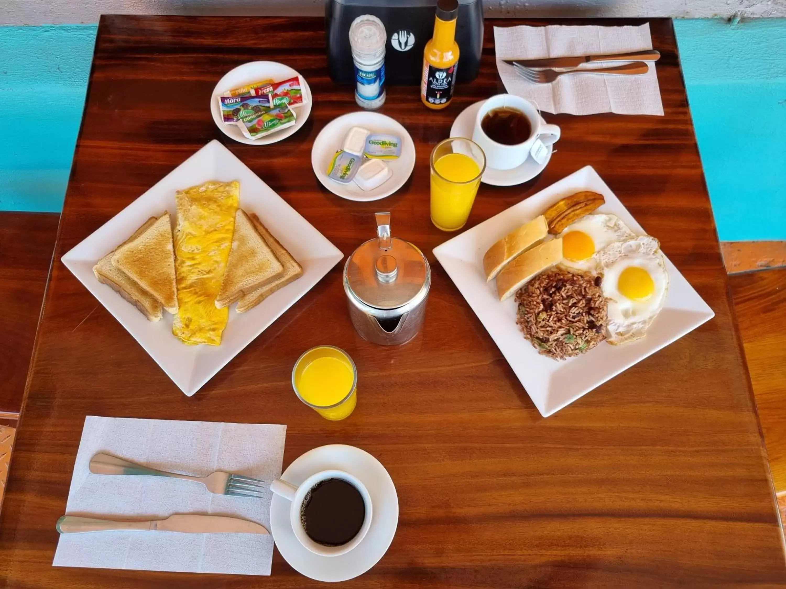 Breakfast in Hotel Aldea Chorotega Puntarenas