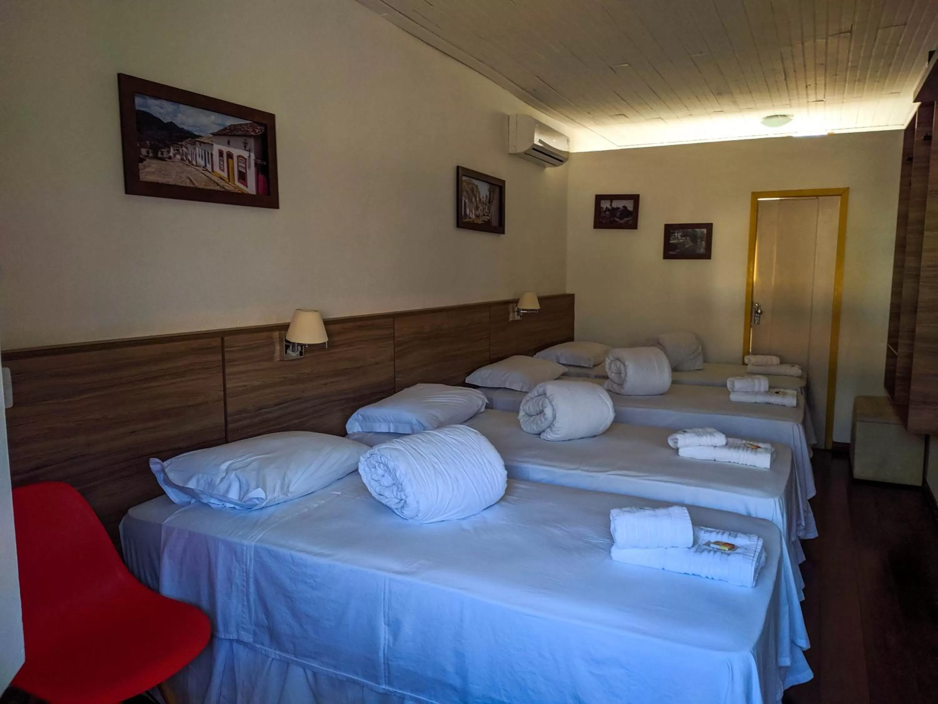 Bed in Pousada o Amanhecer