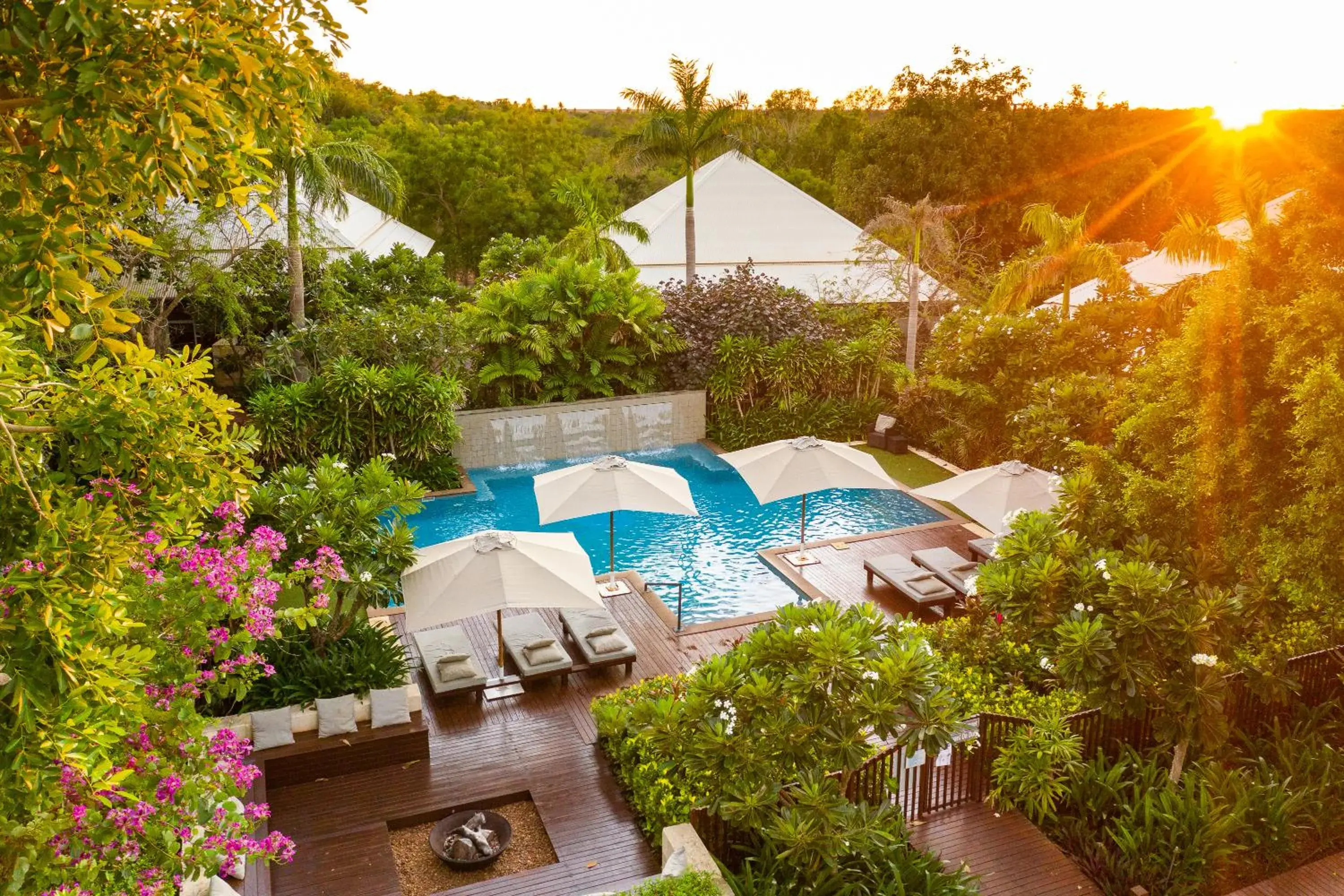 Bird's eye view, Pool View in The Billi Resort