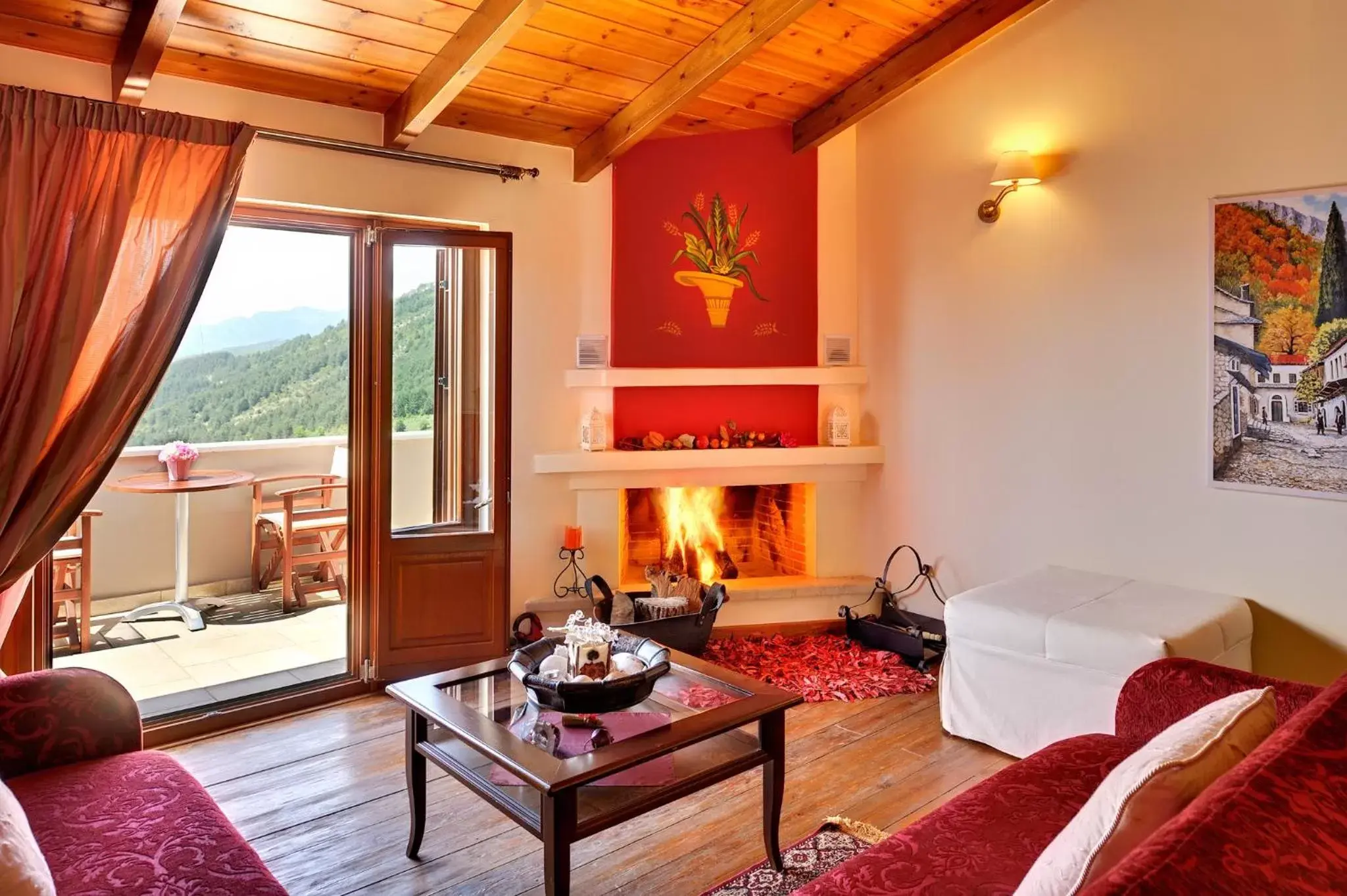 Living room, Seating Area in Konitsa Mountain Hotel