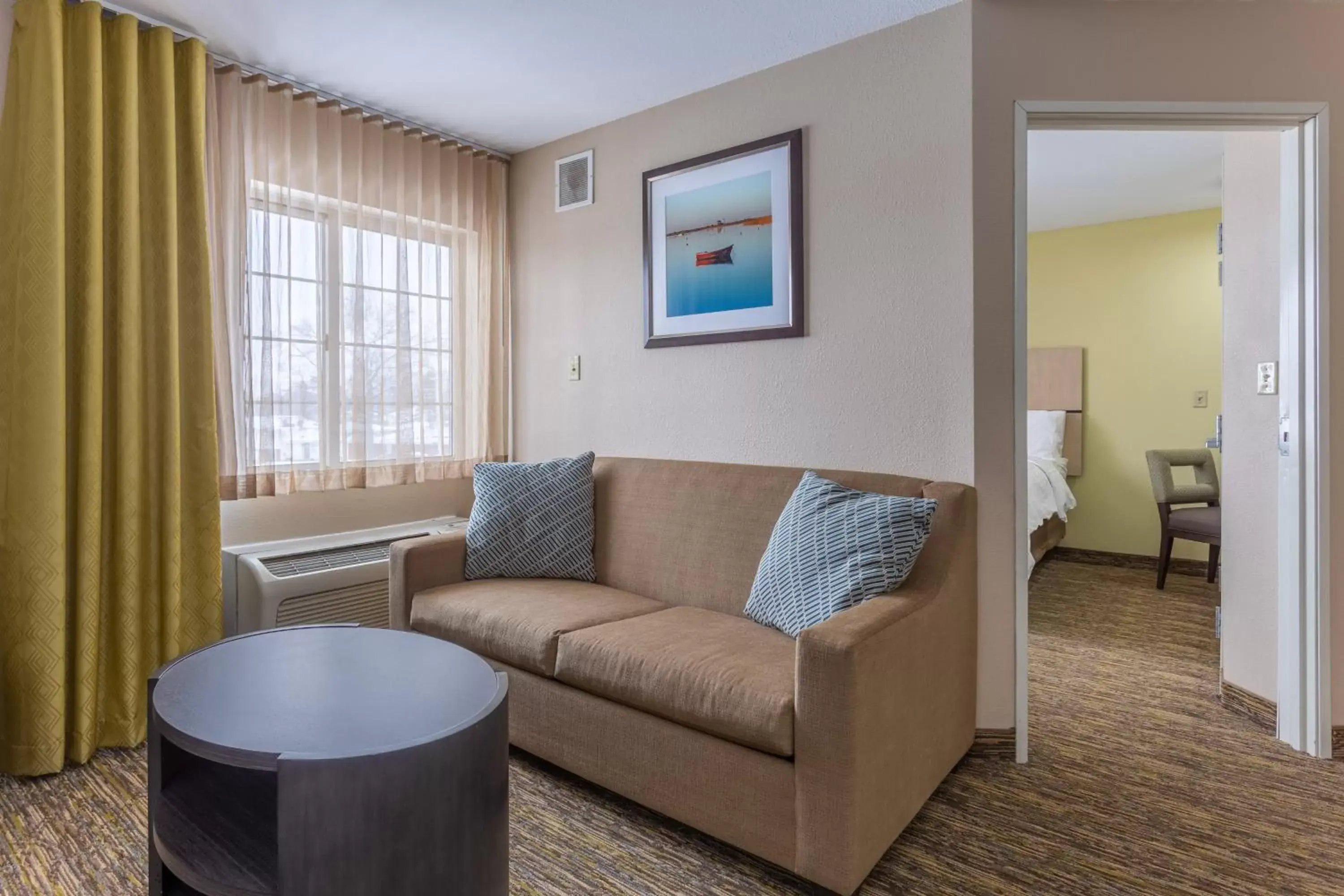 Bedroom in Candlewood Suites South Bend Airport, an IHG Hotel