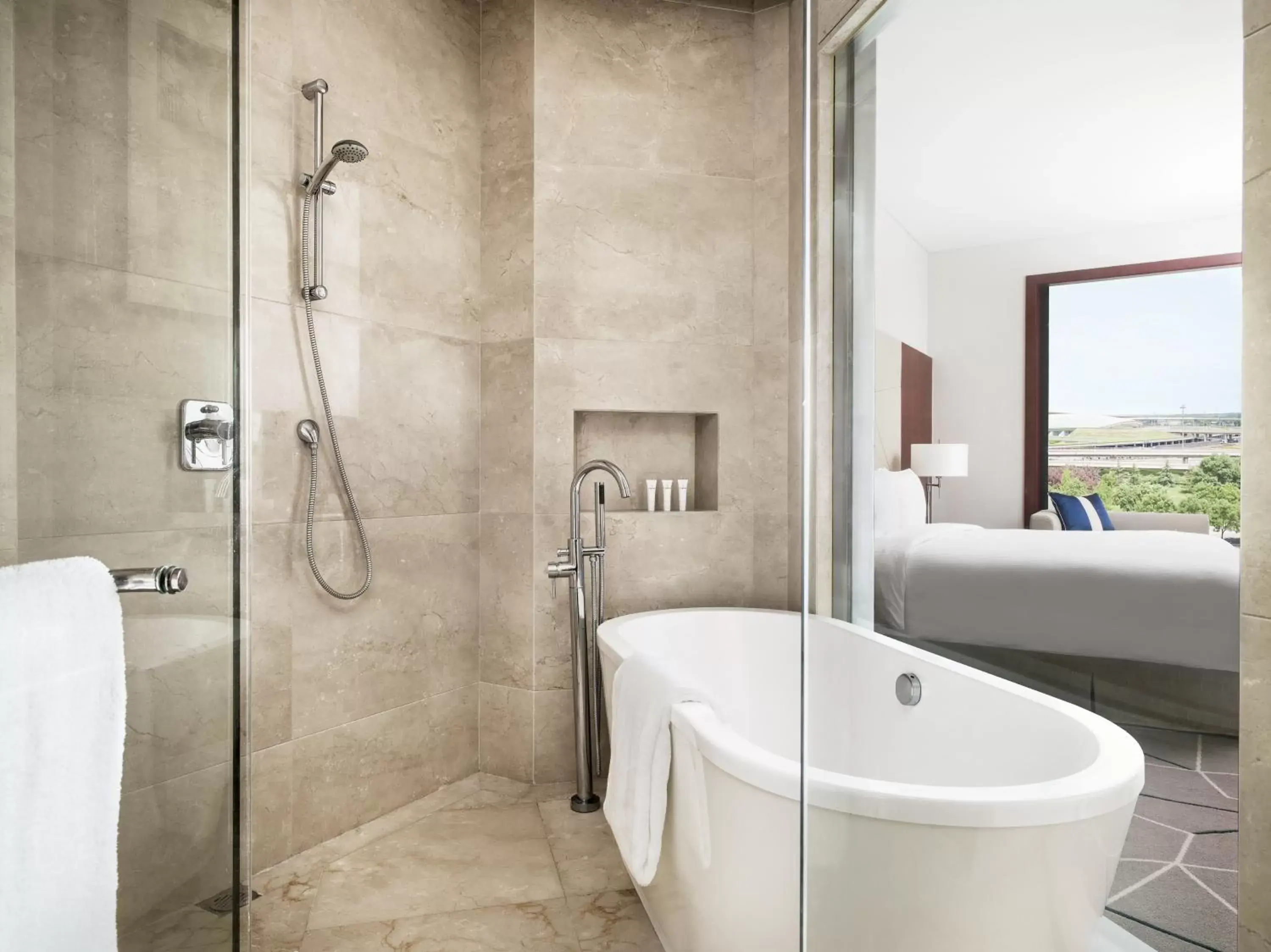Shower, Bathroom in Cordis, Beijing Capital Airport By Langham Hospitality Group