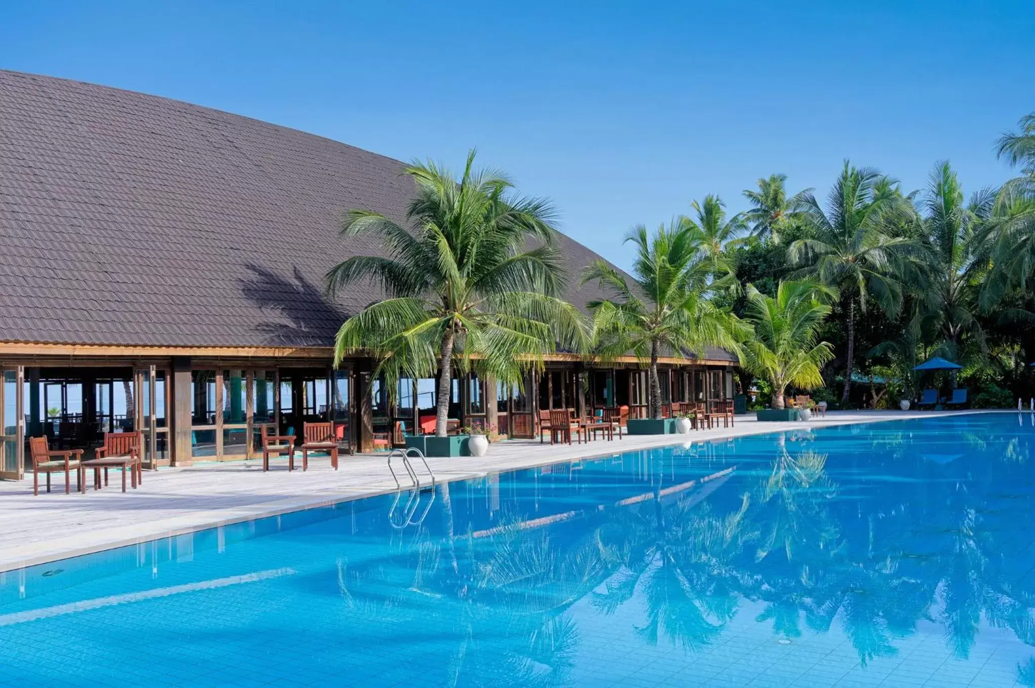 Day, Swimming Pool in Canareef Resort Maldives