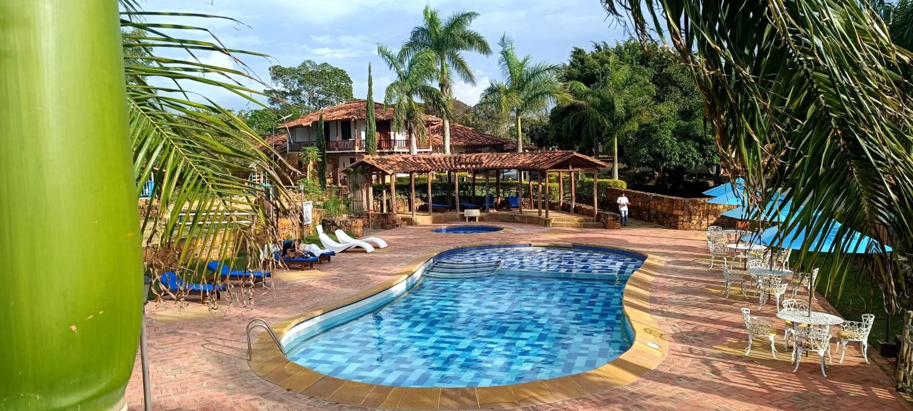 Swimming pool in Hotel Finca Buenos Aires Barichara