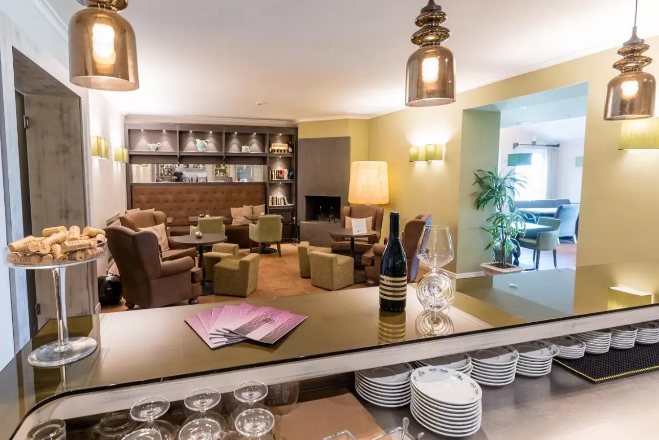 Lounge or bar, Restaurant/Places to Eat in Altarocca Wine Resort Adults Only