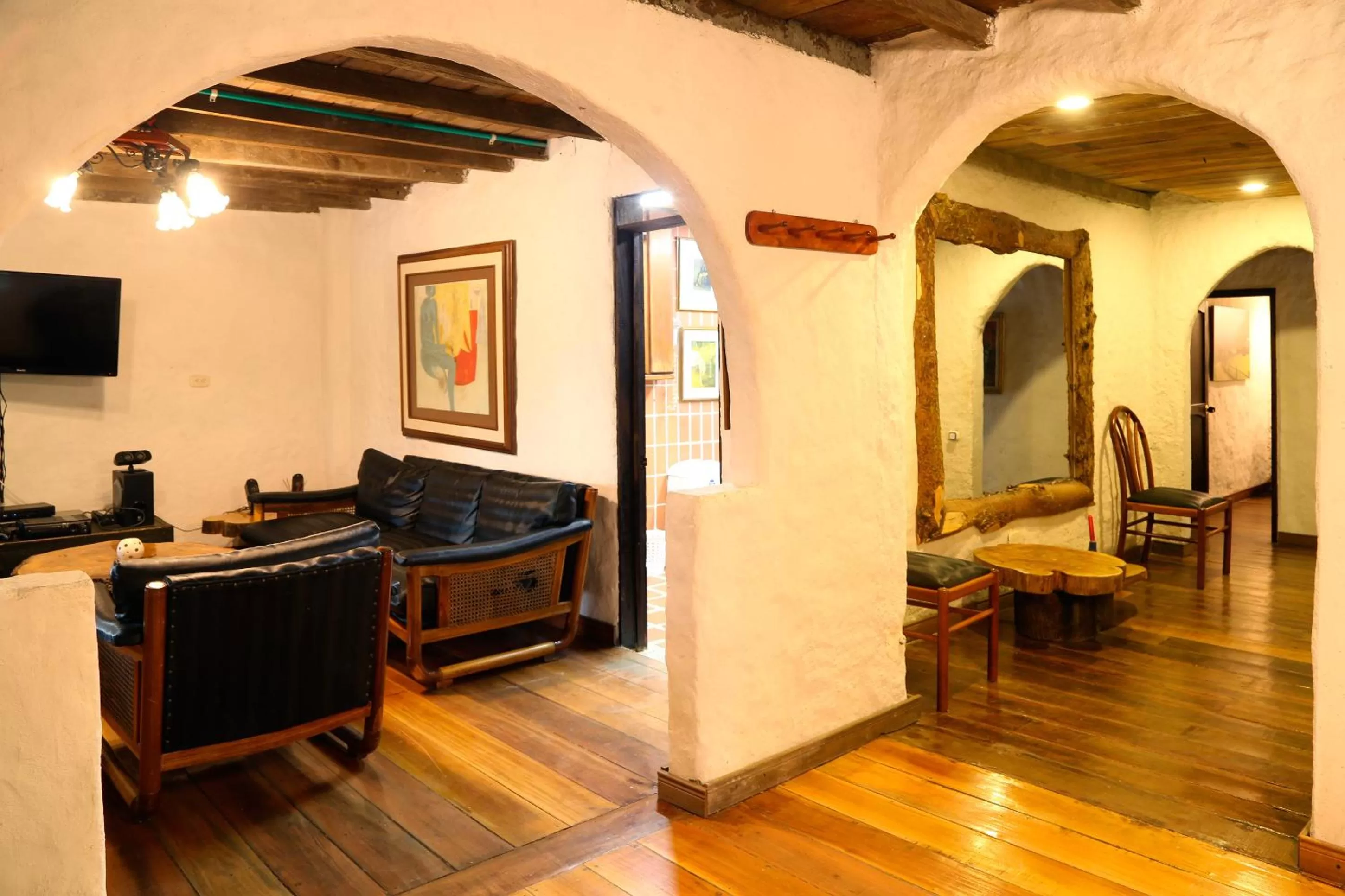 Communal lounge/ TV room in Finca Campestre La Adelita B&B