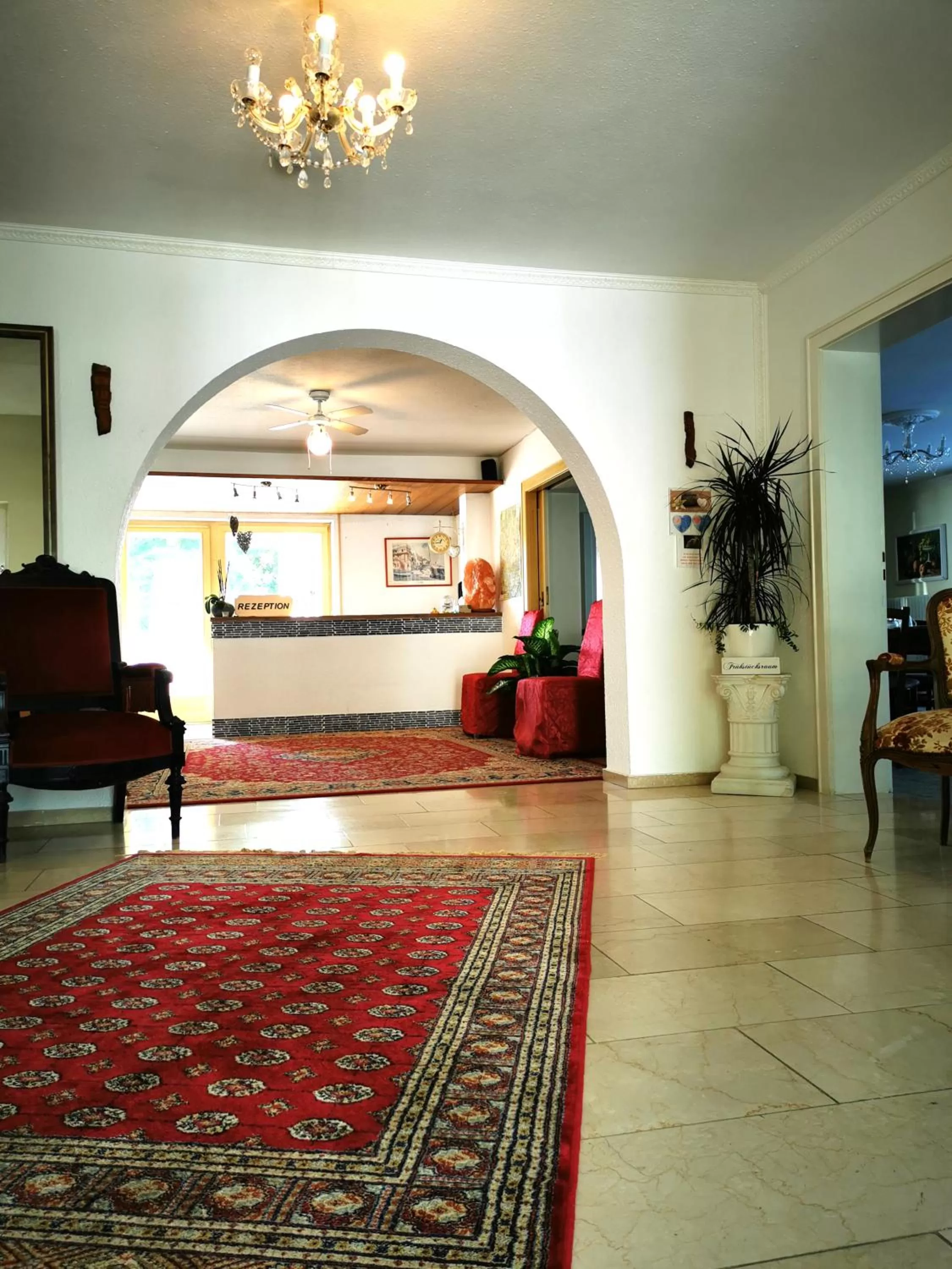 Lobby or reception in Pension Mozart