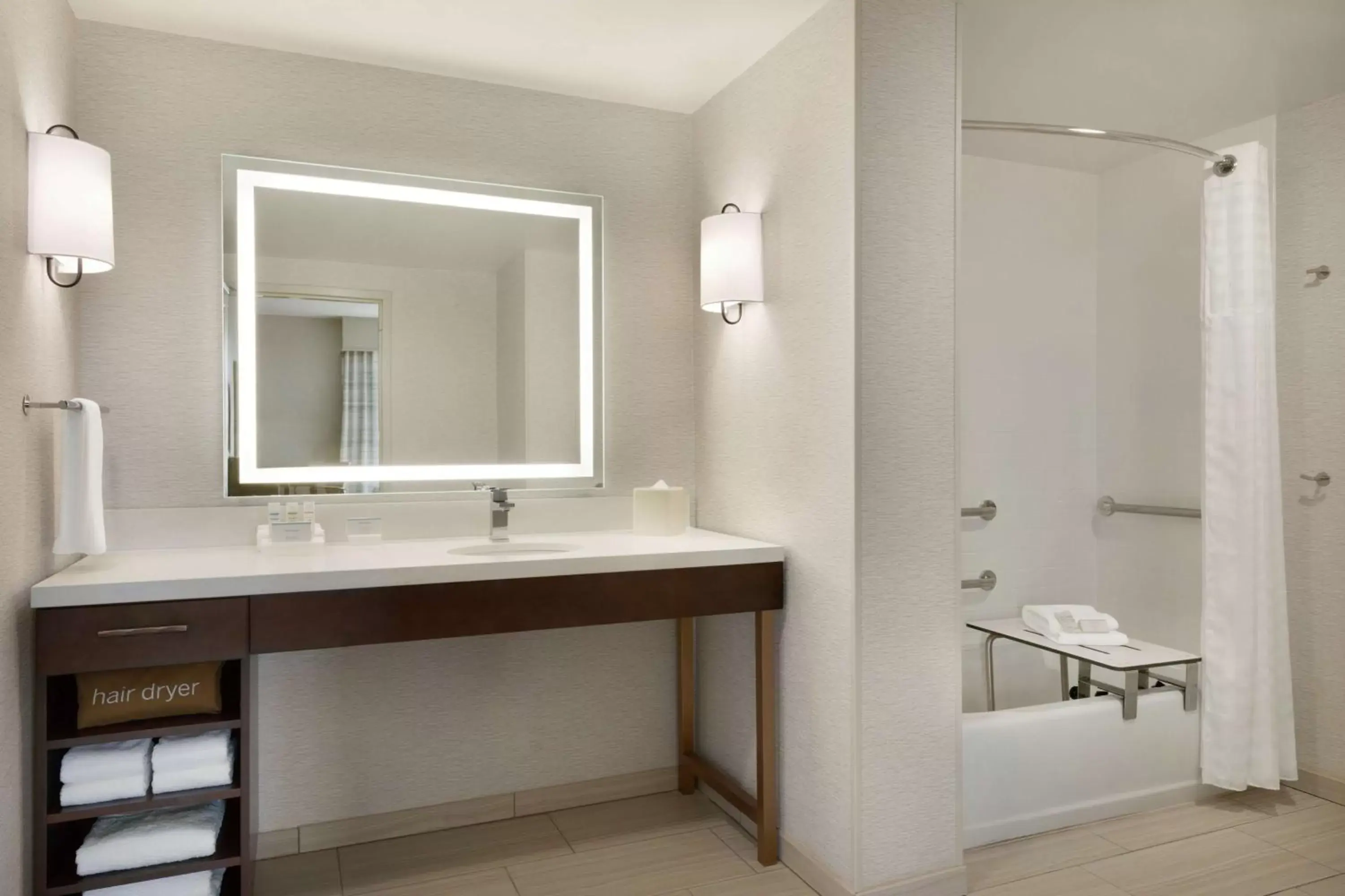 Bathroom in Homewood Suites by Hilton Albany Crossgates Mall